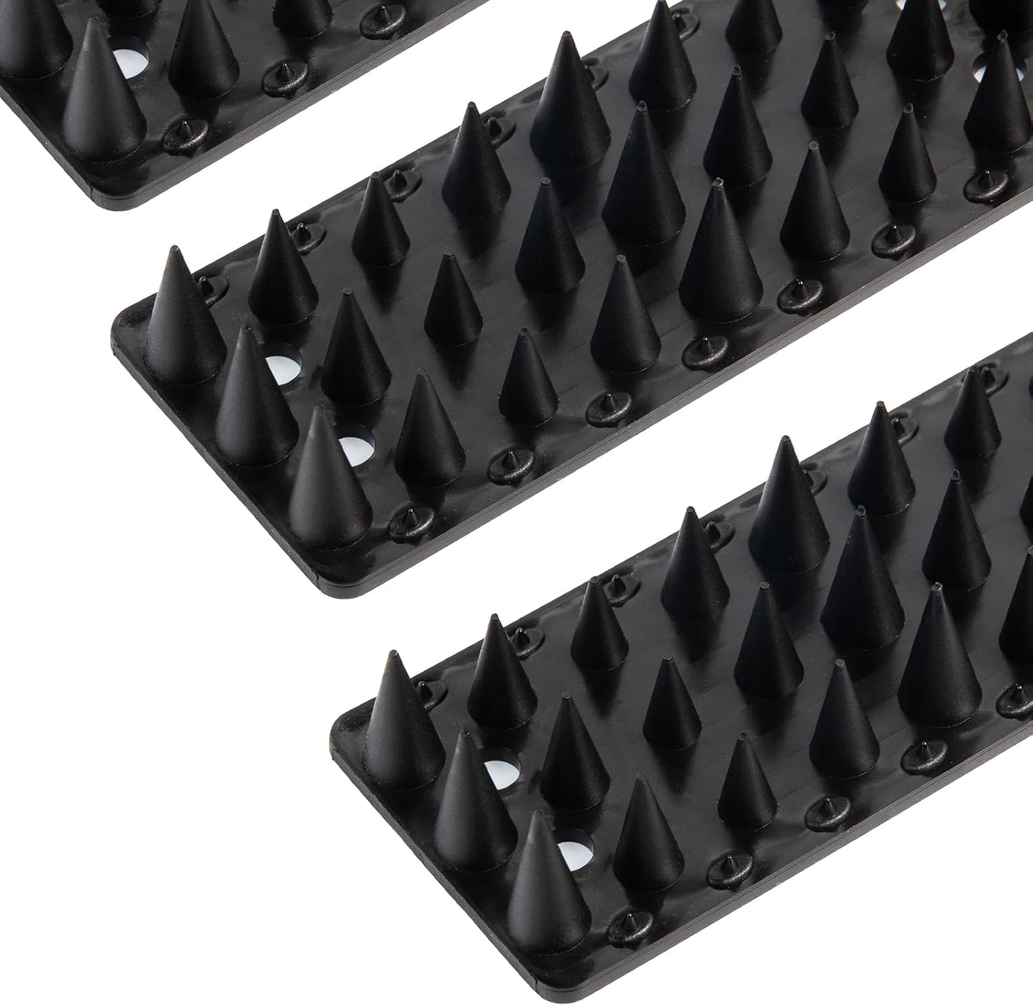 OFFO Bird Spikes,Pigeon Spikes for Pigeon Deterrent to Keep Bird or Cat Animals Away, Fence Wall Spikes of Bird Deterrent Covers 7.5M,Height 1.7Cm,Black