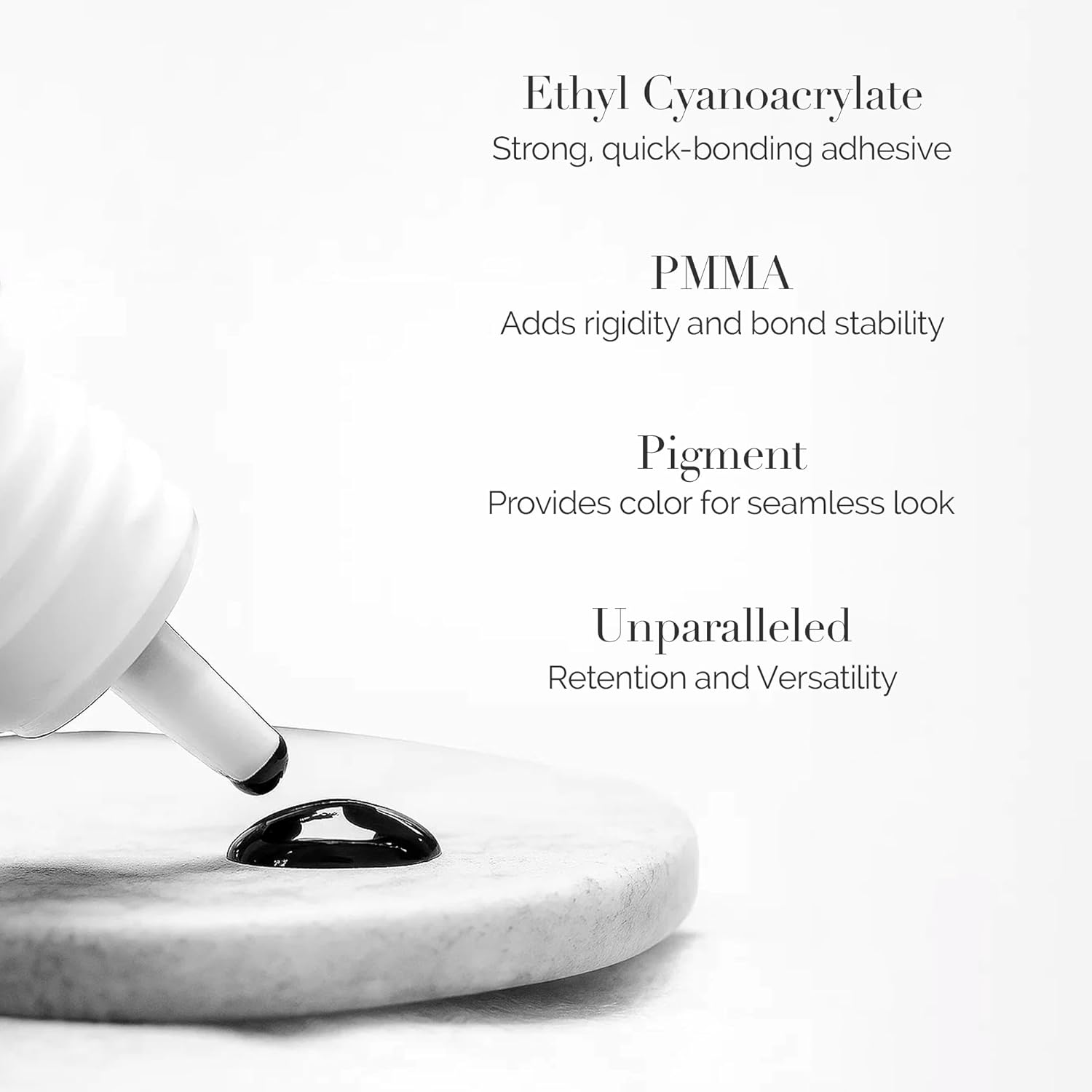 DLUX Professional Eyelash Extension Glue for Professionals - 8 Weeks Retention, 0.5 Sec Drying Time, Latex Free Semi Permanent Individual & Volume Lash Extension Glue image number 1