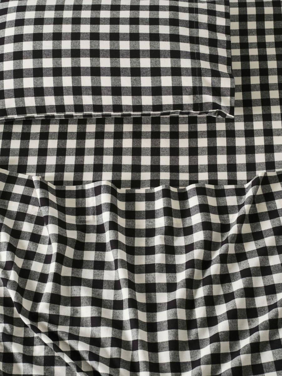 Linen House Wren Sheet Set, Black, King Single Size image number 1