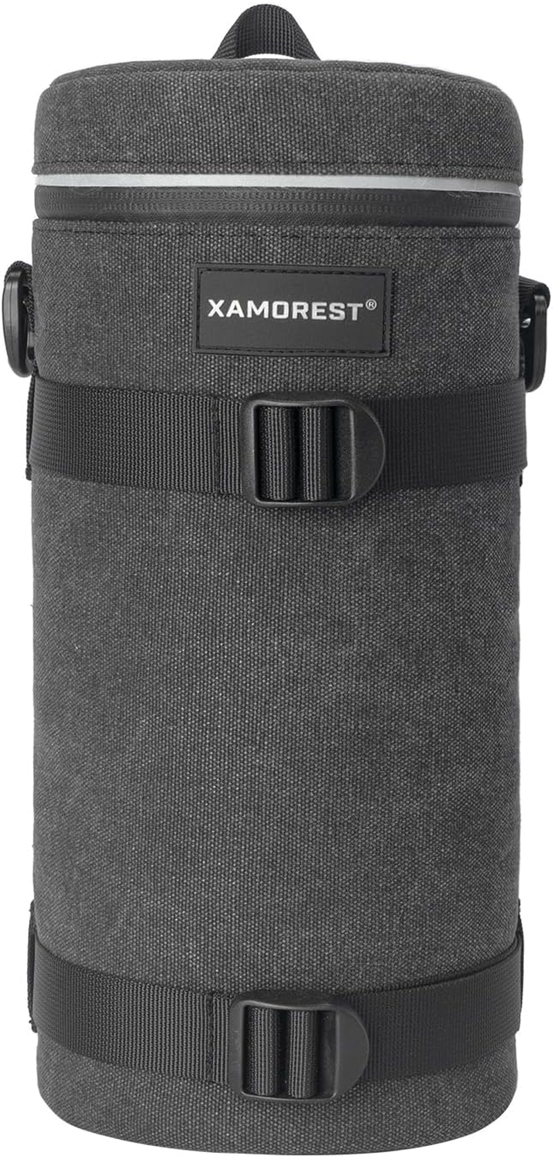 XAMOREST Camera Lens Case Lens Bag Compatible (5.51" X 14.56"(Canvas, Black)) image number 1