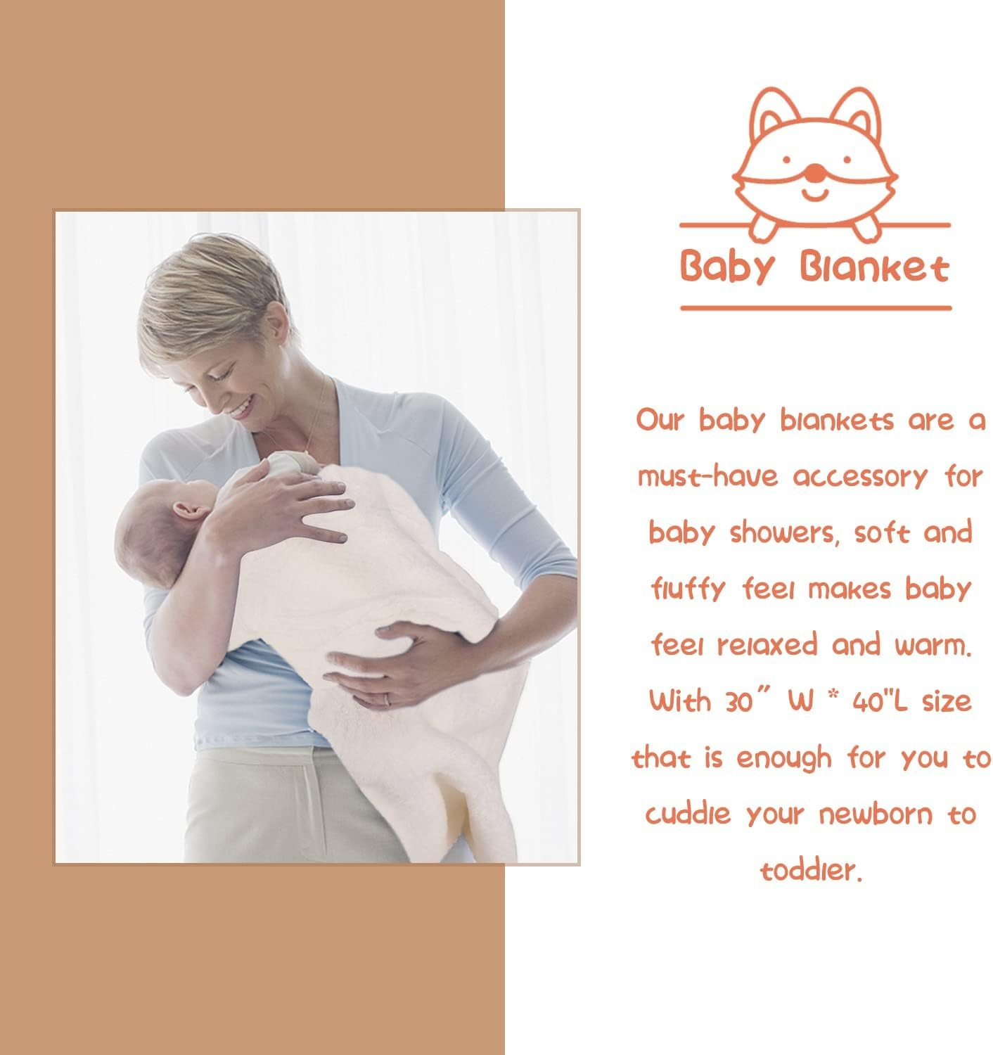 Shower Gift Set Unique Gifts Basket Essentials Stuffs Lovely Blanket Bibs Socks Wooden Rattle & Greeting Card image number 3