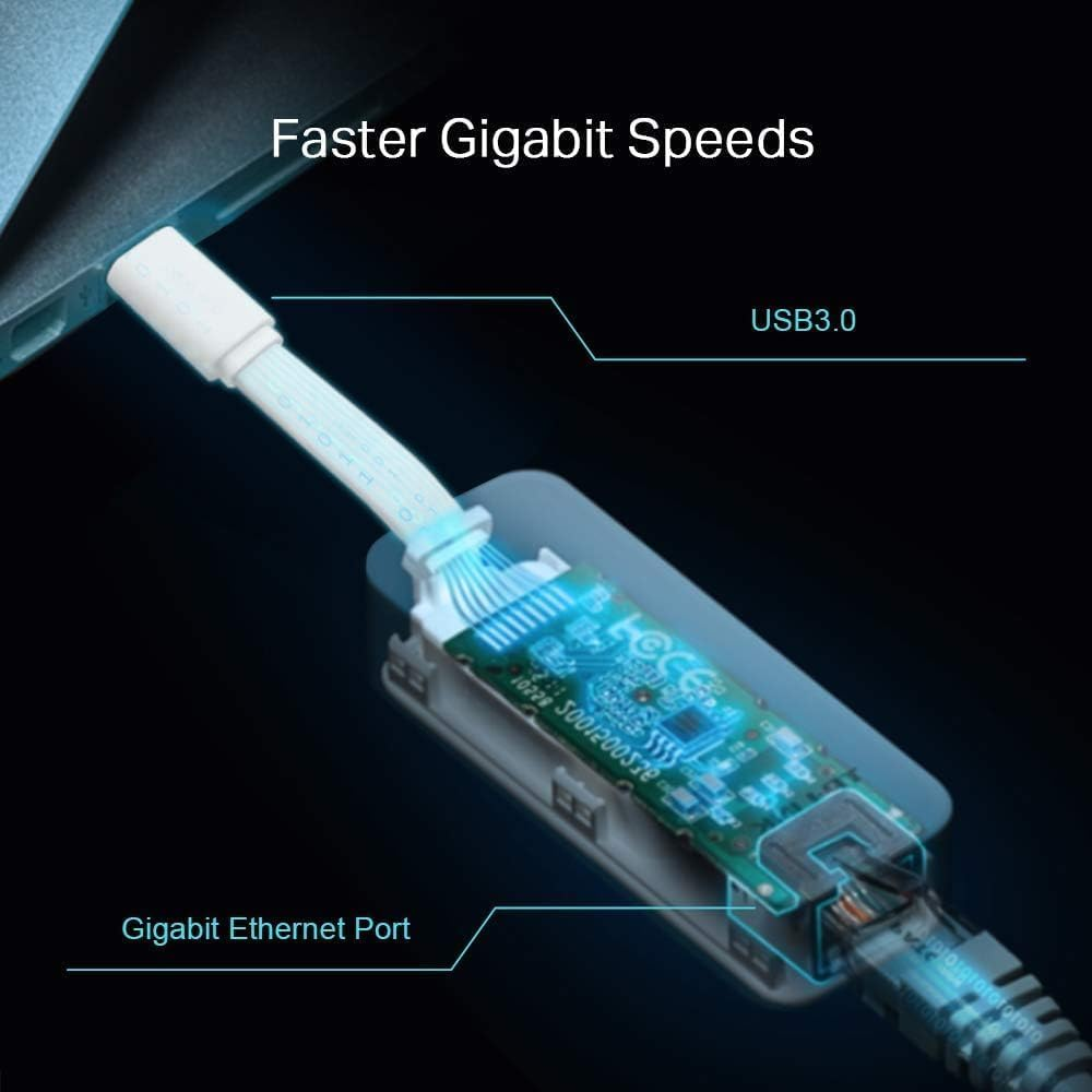 TP-LINK UE300C USB Type-C to RJ45 Gigabit Ethernet Network Adapter (UK Version)