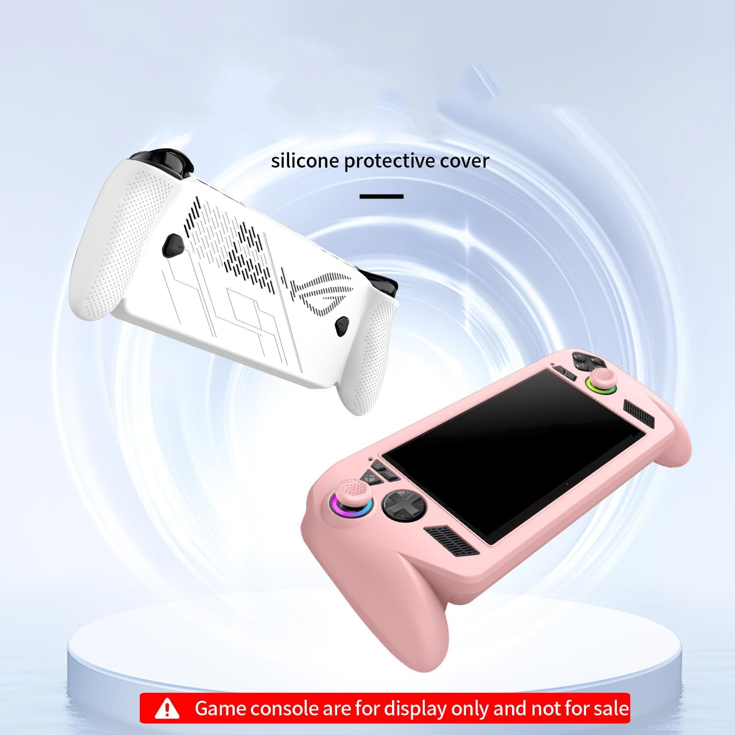 JOYSOG Silicone Case for ROG Xbox Ally/For Xbox Ally X Gaming Handheld Non-Slip Protective Sleeve Cover (Pink) image number 3