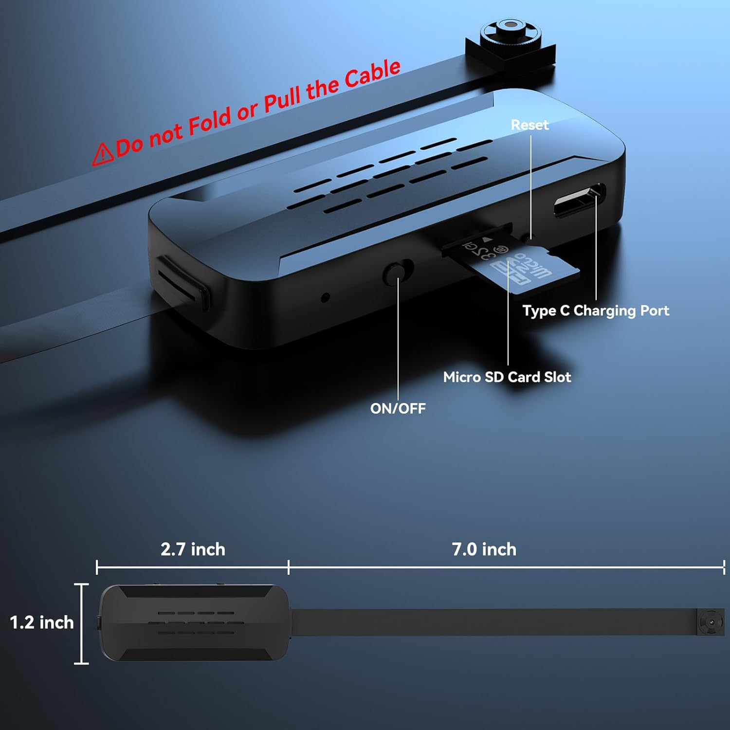 Tccbac Smallest 4K HD Camera - Indoor Security Camera Nanny Cam, Clear and Long Battery Life Camera Compact Micro Surveillance Cameras Easy Home Setup image number 6