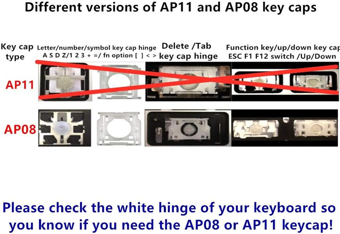 Replacement Individual AP08 Type TAB Key Cap and Hinges for Macbook Pro Model A1425 A1502 A1398 for Macbook Air Model A1369/A1466 A1370/A1465 Keyboard to Replace the Tab Key Cap and Hinge image number 3