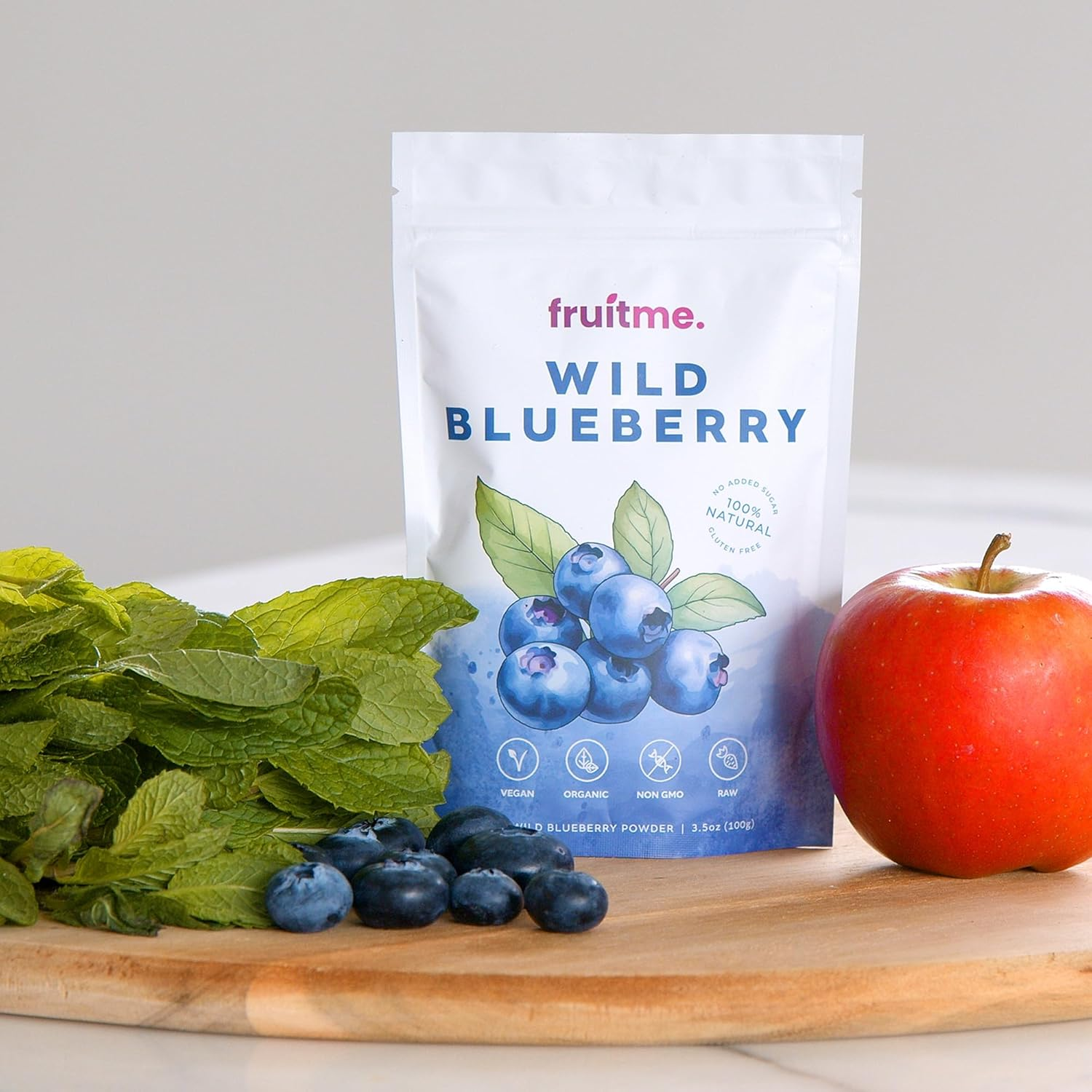 Raw Certified Organic Wild Blueberry Powder Freeze-Dried 100G - Antioxidant, Vitamin C and Zinc Rich Superfood - 100% Bilberry Superfruit by Fruitme image number 6