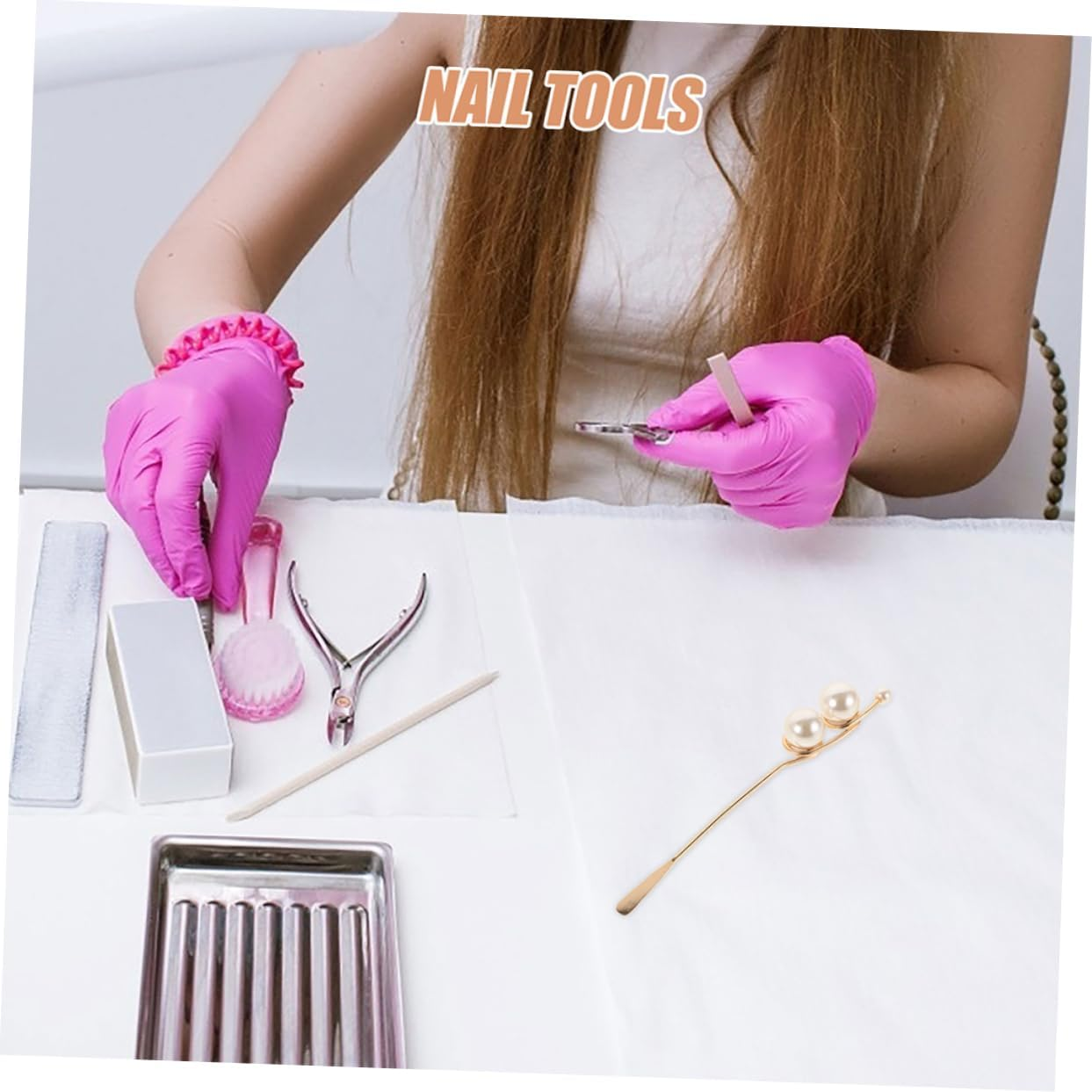 KAILIKETIY 2Pcs Nail Art Stirring Rod Mixing Spatula for Powder Liquid Glue Manicure Accessories Stir Stick for Nail Art Brushes image number 2