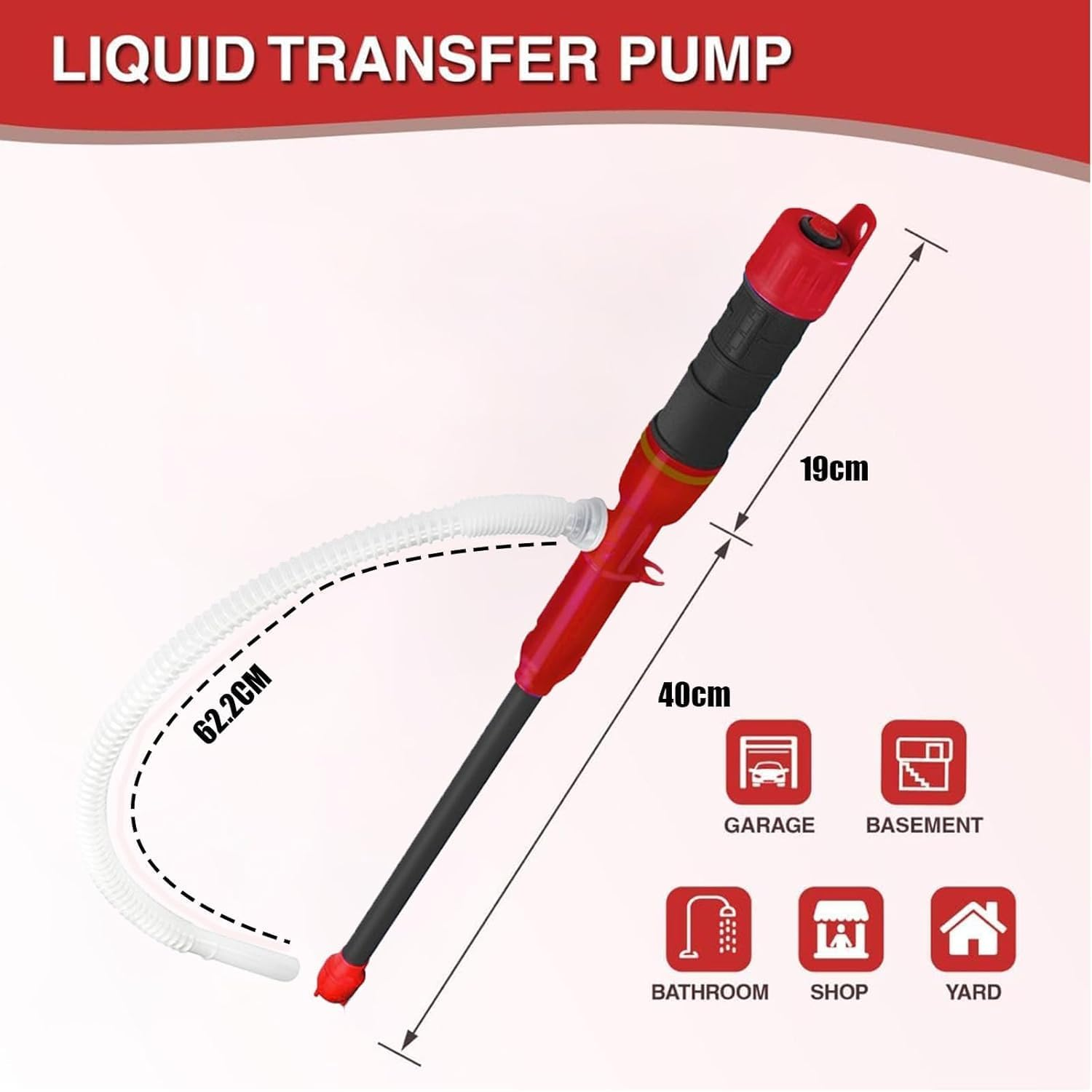 Portable Power Battery Pump, Water&Fuel Transfer Pump up to 2.2 GPM, Battery Operated Liquid Transfer Pump for Gasoline Diesel Oil Fish Tank image number 6