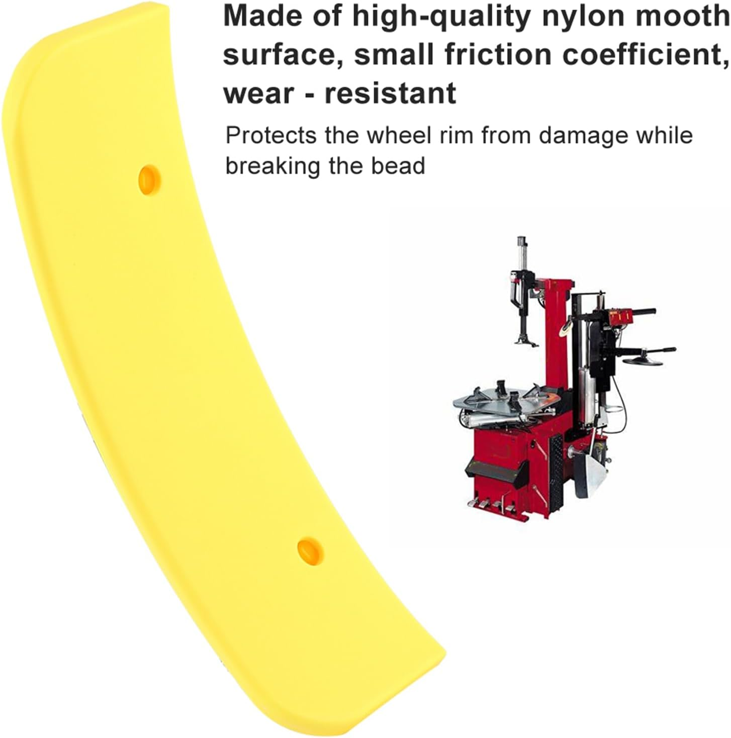 Tire Shovel Plastic Sleeve Bead Breaker Cover Tire Change Shovel Protector Rim Protector for Corghi Rim Clamp Tire Changer Machines with Nylon Smooth Surface image number 1