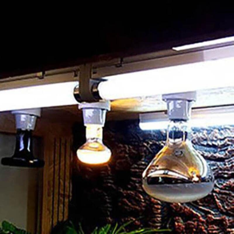 AIMALL E27 300W Ceramic Heat Lamp Light Holder Socket with 1.5M Switch Cord, UV UVB Infrared Reptile Basking Lamp Clip for Tortoises, Lizards, Frogs, and Reptile Pets image number 2