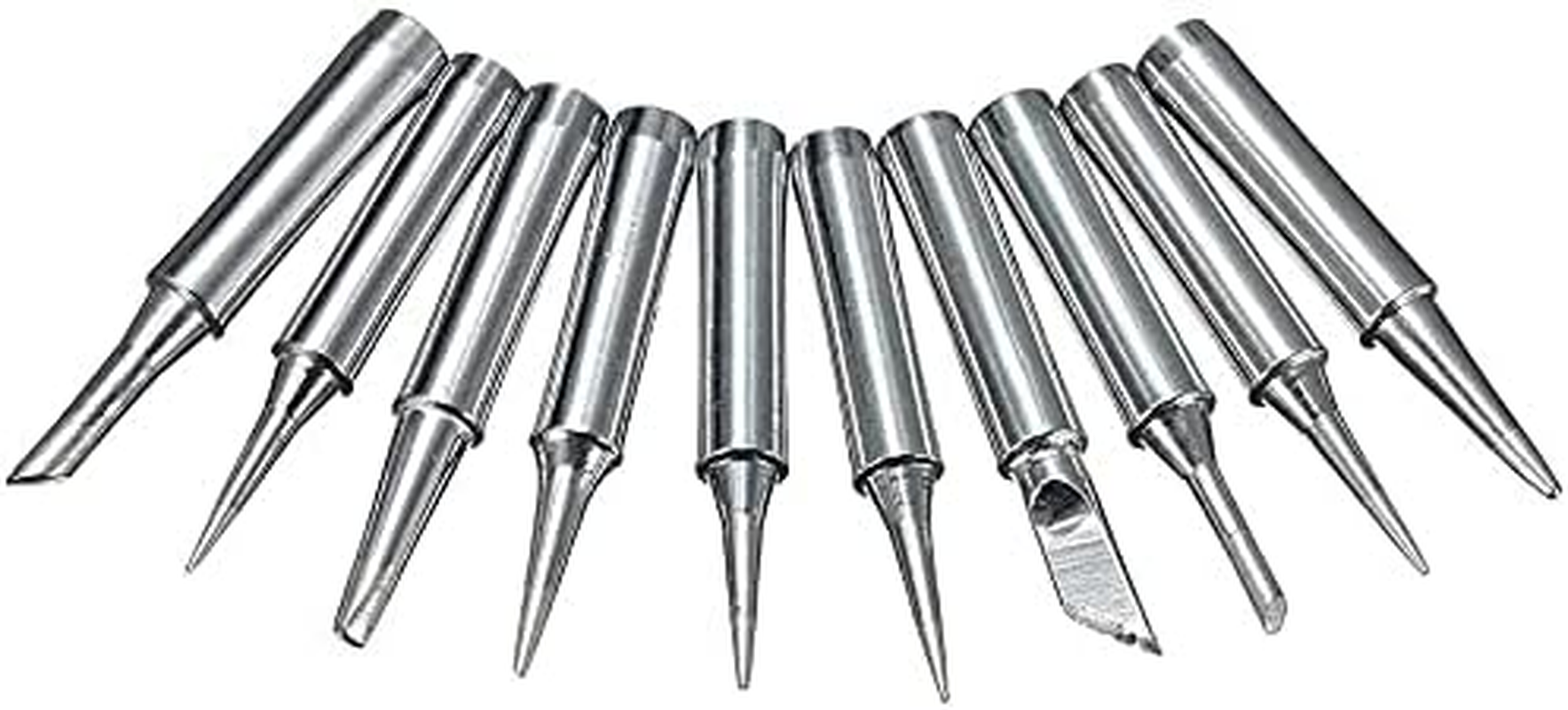 Yakamoz 10Pcs 900M-T Soldering Iron Tips Kit Solder Welding Tips Replacement Accessories for Hakko, Radio Shack, TENMA, ATTEN, Quick, Aoyue, Yihua Solder Station image number 4