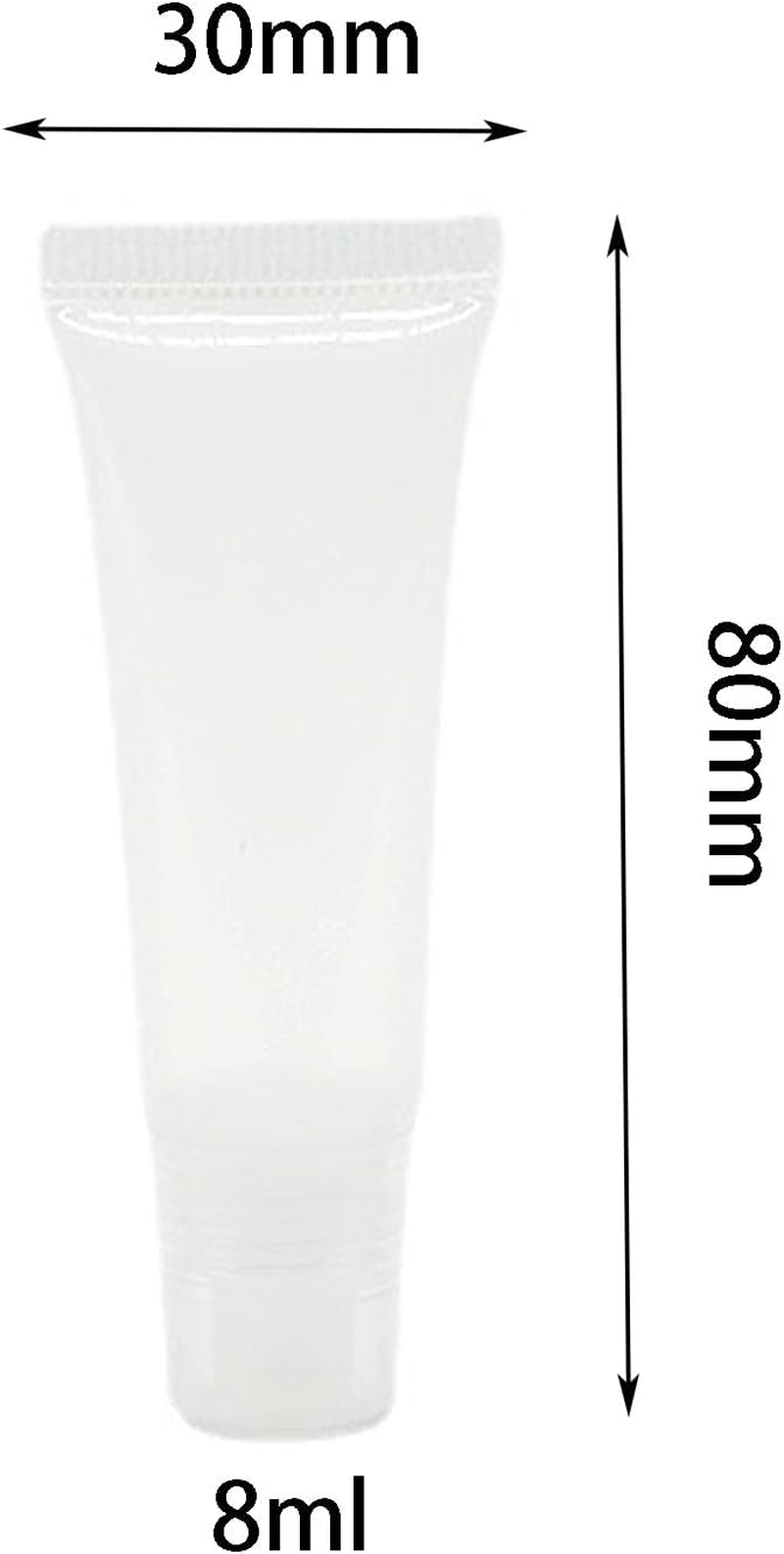 8Ml Lip Gloss Tubes 6PCS, Refillable Leakproof Cosmetic Containers, Travel-Friendly Transparent Lipgloss Containers for DIY Beauty, Makeup & Skincare image number 1