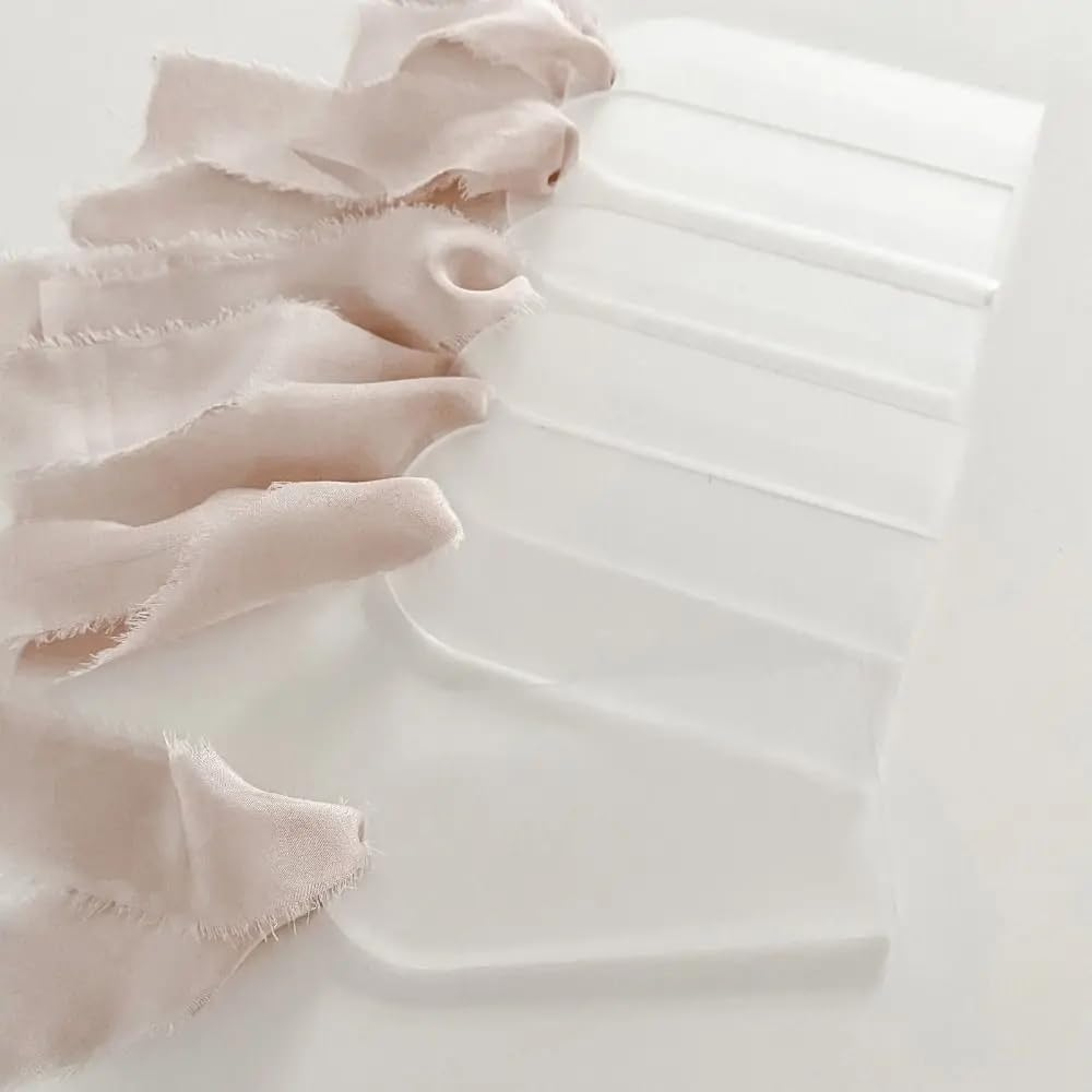 Acrylic Place Cards Wedding Blank Arched Frosted Clear Wedding Reserved Signs, 16Pcs Wedding Reserved Ribbon Seating Tag Blank Arched Acrylic Place Cards,Wedding Blank Arched Acrylic Place Cards