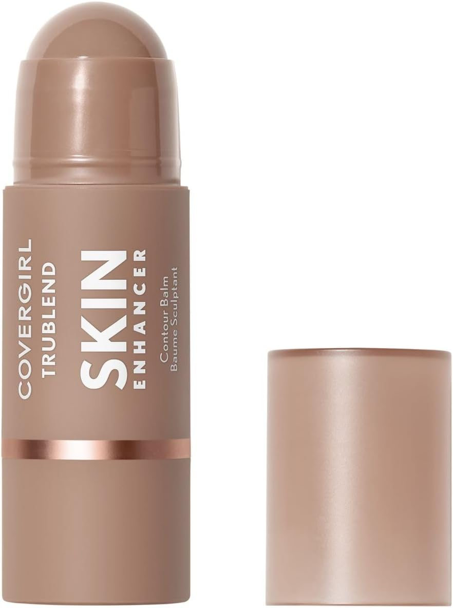 Covergirl Trublend Skin Enhancer Contour Balm, 130 Snatched, Contour Stick, Vegan Formula, Easy to Use, Glides on Effortlessly, Non-Greasy, Natural Sculpt