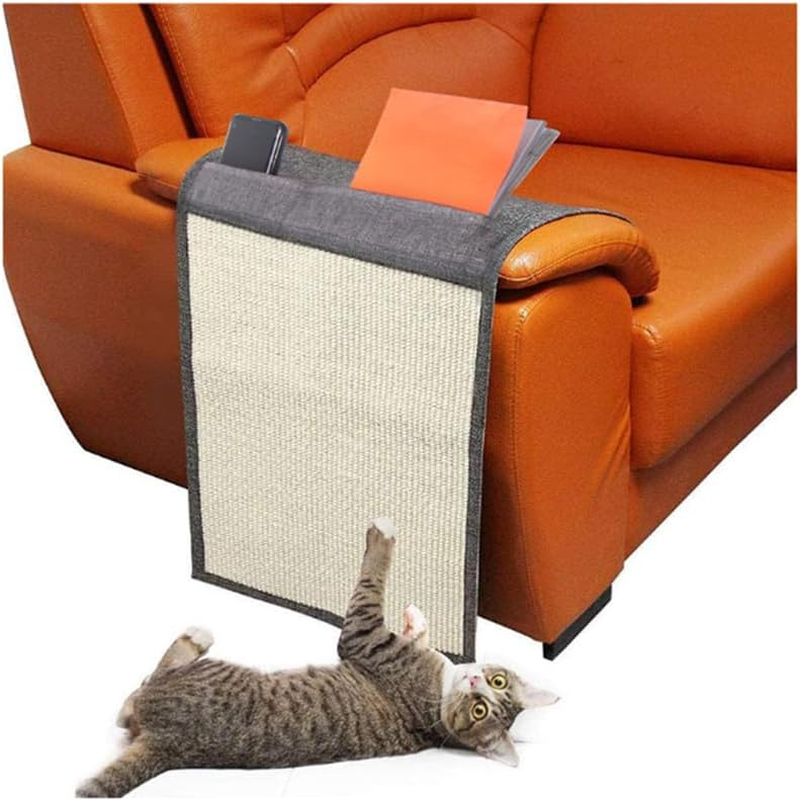 Cat Scratching Mat, Scratch Protection, Sofa with Compartments, 120 X 40 Cm, Sisal Scratching Mat for Cat, Couch, Cat Scratching Mat, Also for Dogs, Armchair, Couch, Cat Scratching Mat, Grey image number 4