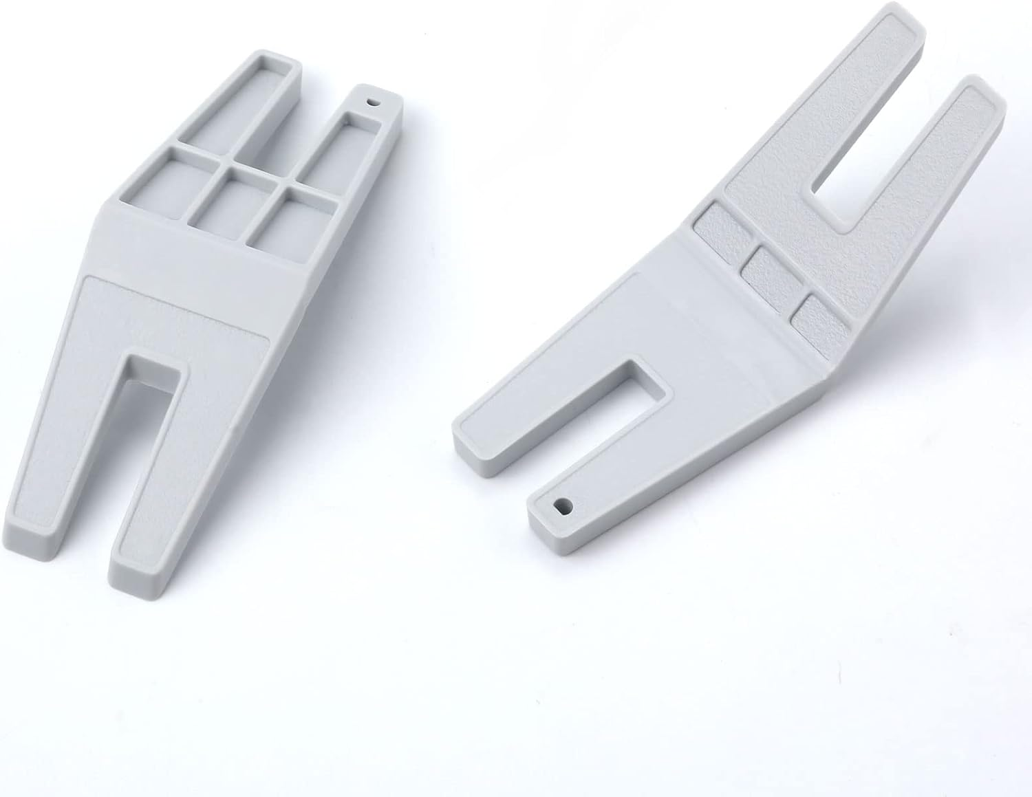 2Pcs Button Clearance Plate, Multifunctional Sewing Tool Button Reed Hump Jumper Presser Feet 413105601 Compatible with Husqvarna Viking Sewing Machine (White) image number 2
