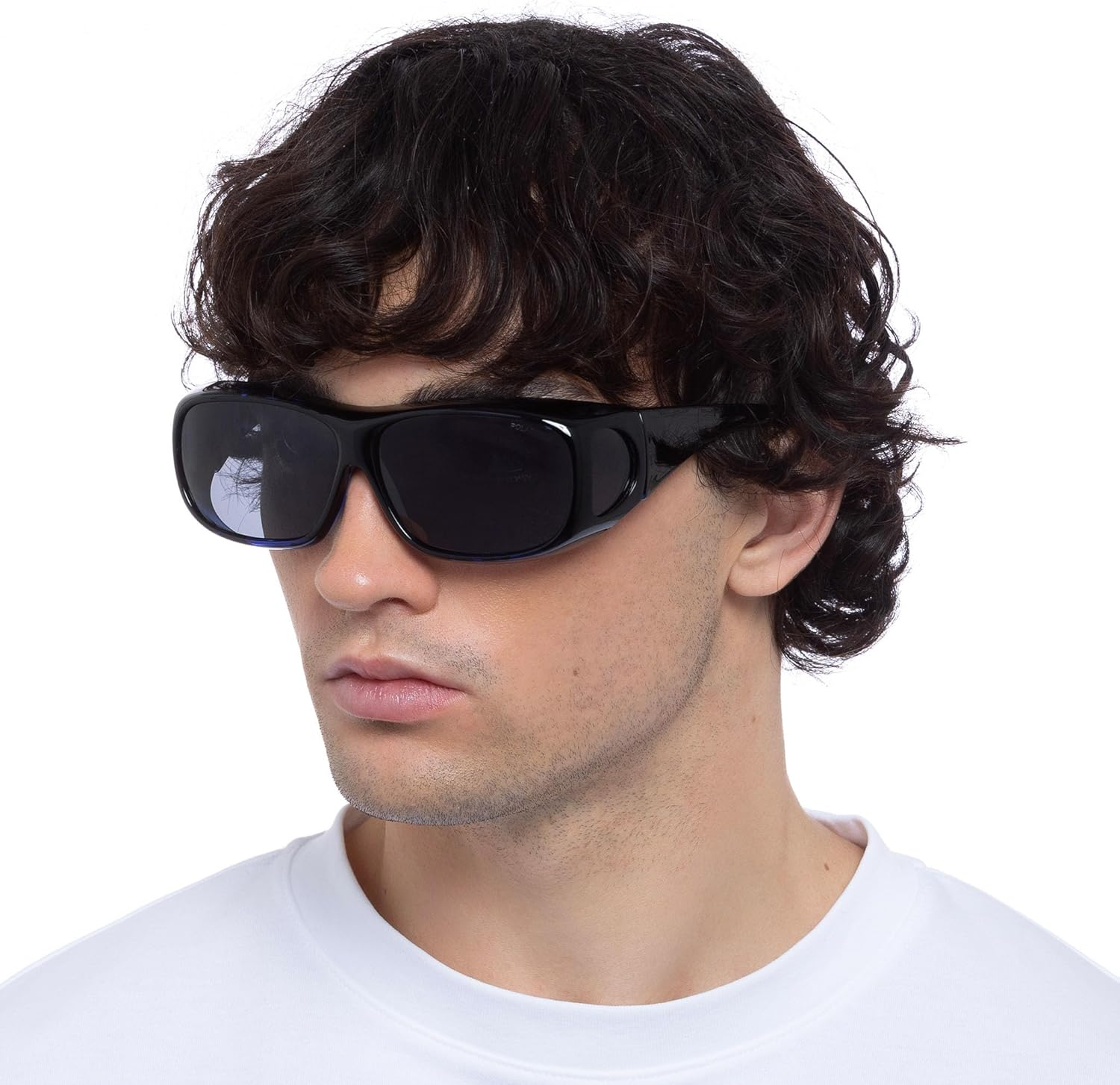 Cancer Council Uni-Sex Jervis Fitovers Navy Tort Rectangle Sunglasses image number 2