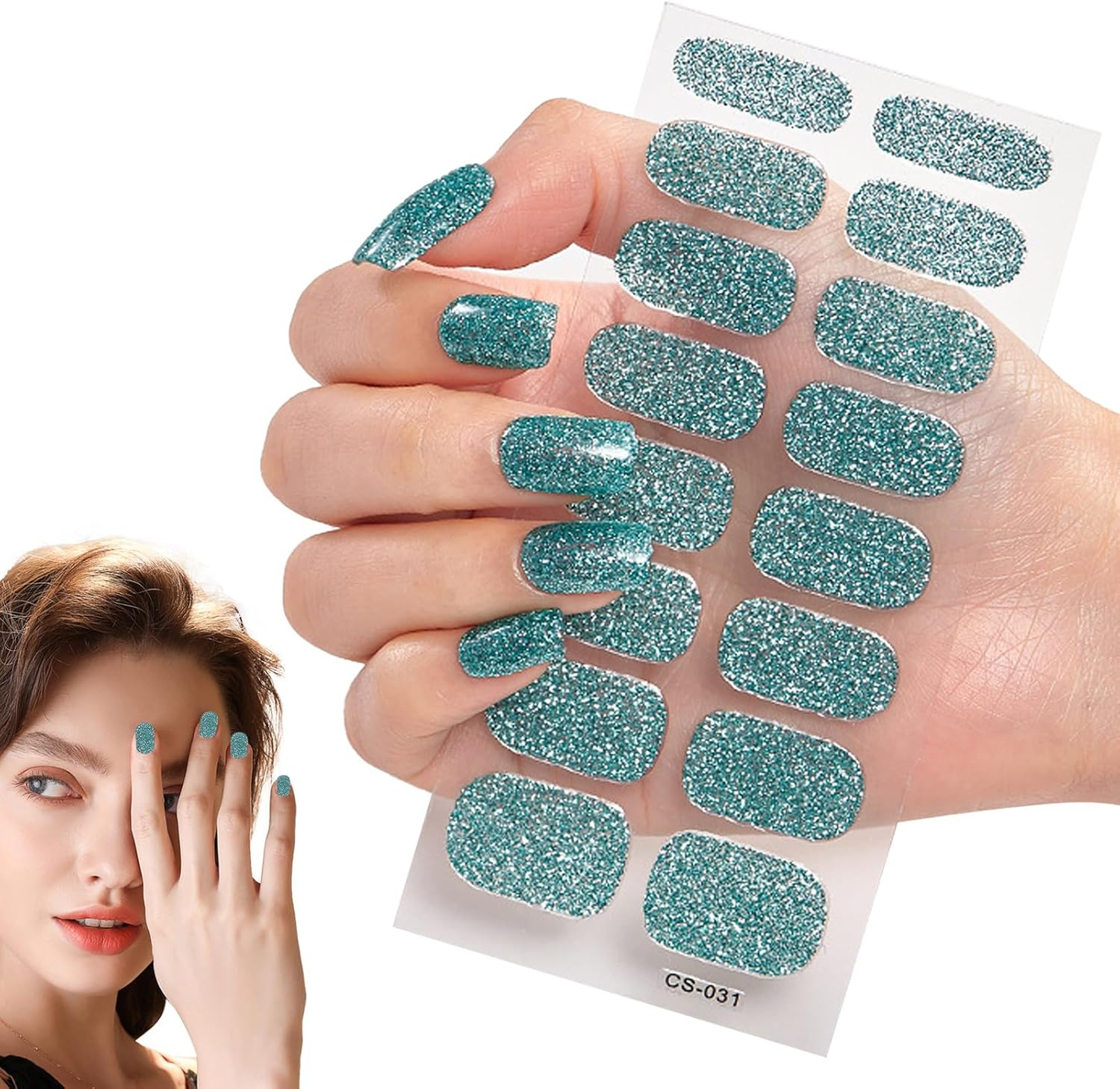 Wesleyyy Semi Cured Gel Nail Strips, Gel Nail Stickers, Peel and Stick Stickers, Semi-Cured Strips, Polish Full Wraps