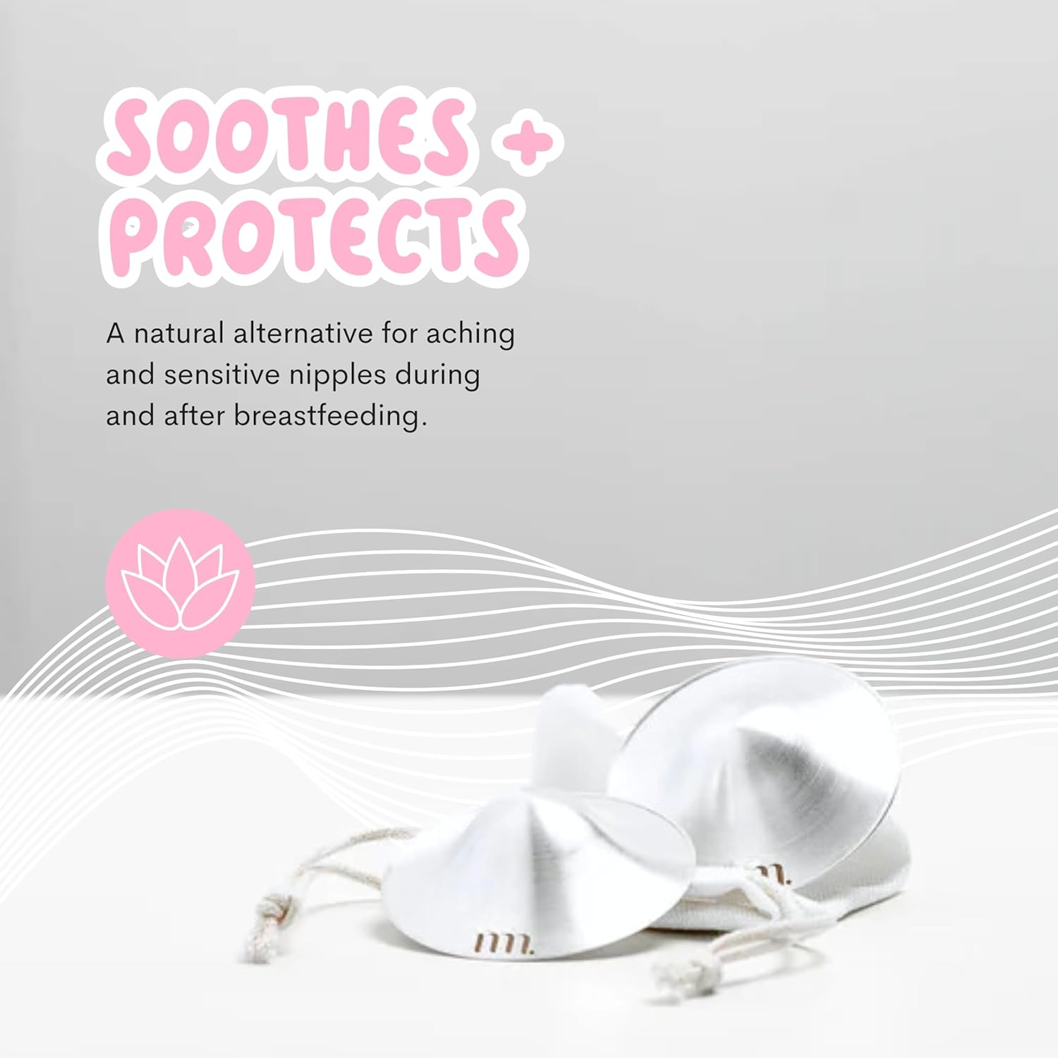 The Midwife Mumma Cosy Nip Nipple Shield, One Size, Silver image number 4