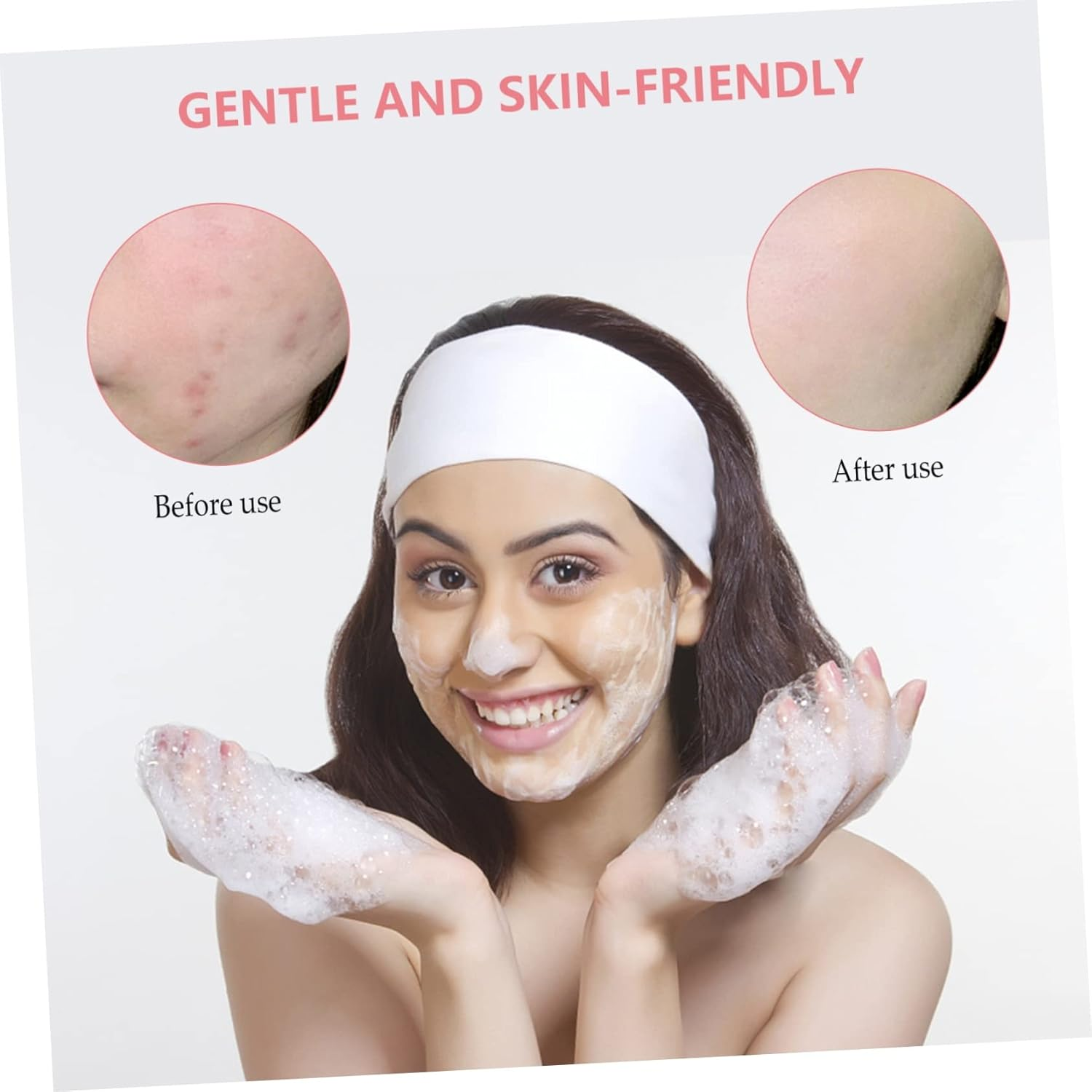 Healvian Flower Design Body Cleaning Care Soap Natural Soap Korean Cleanser Moisture Exfoliate - Pink image number 3