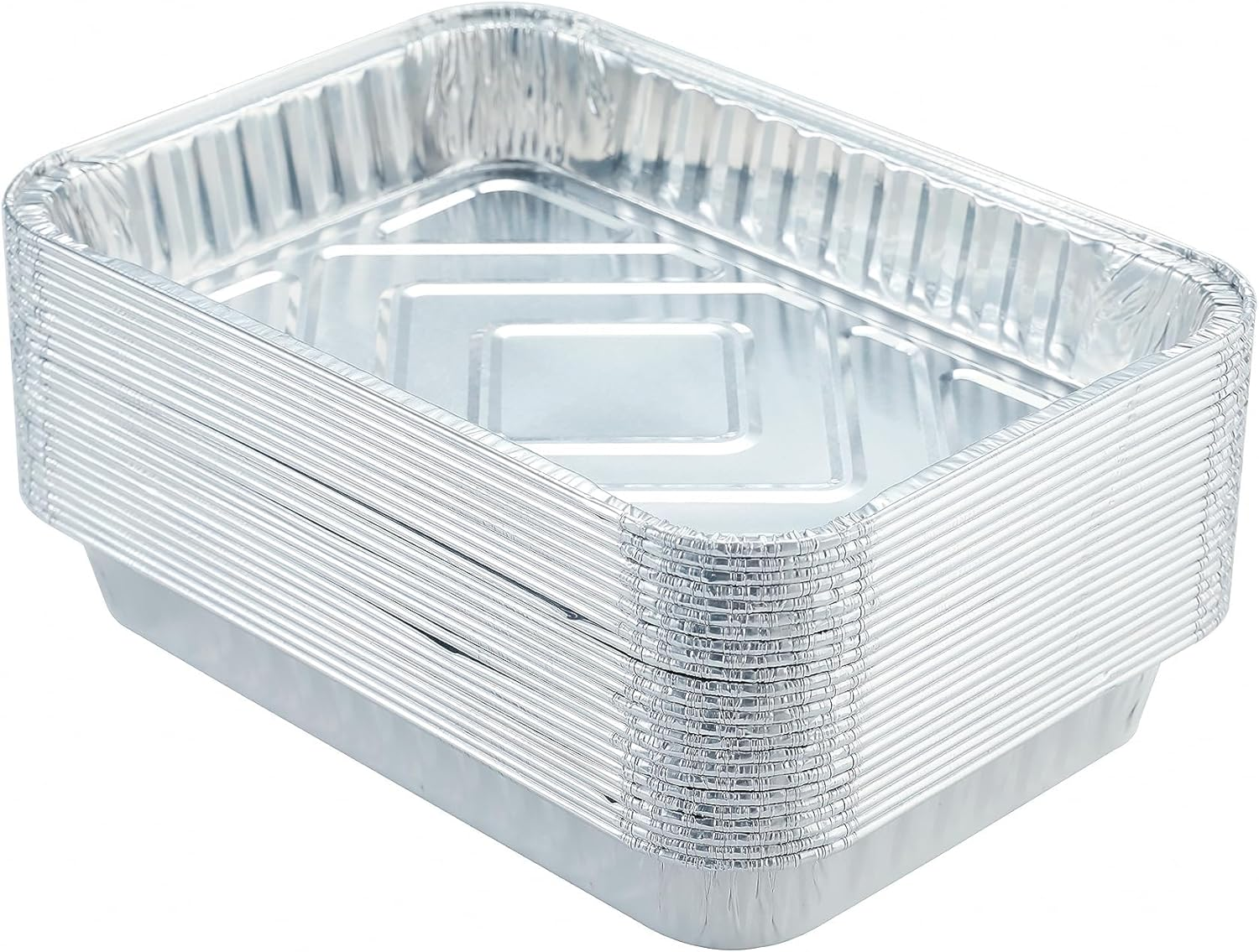 20 Pack Weber Drip Pans Compatible with Spirit, Q, Genesis and Genesis II LX 200 300 Series, Disposable Aluminum Foil BBQ Grease Trays, 8.5 X 6 Inch