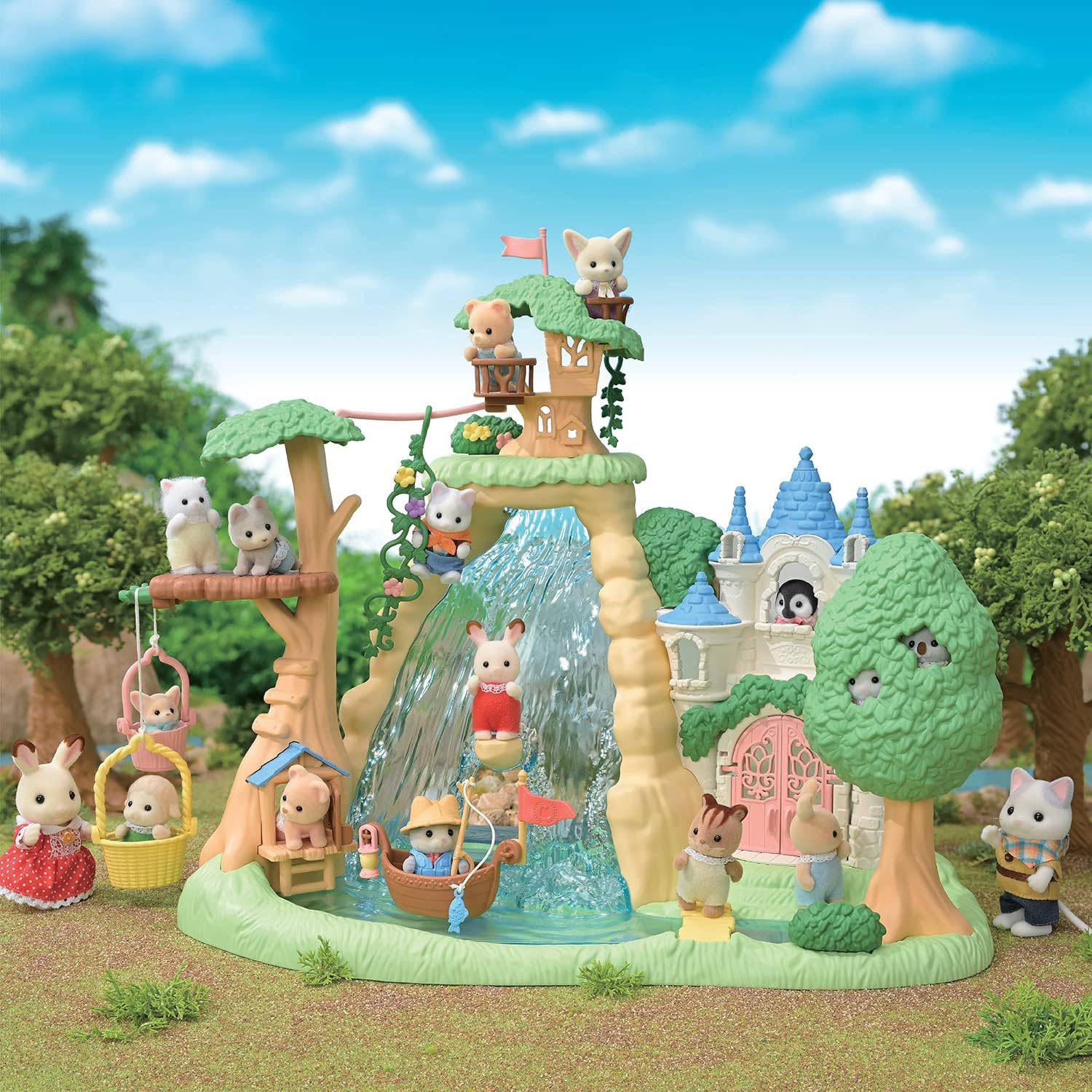 Sylvanian Families Secret Forest Falls Playset image number 2