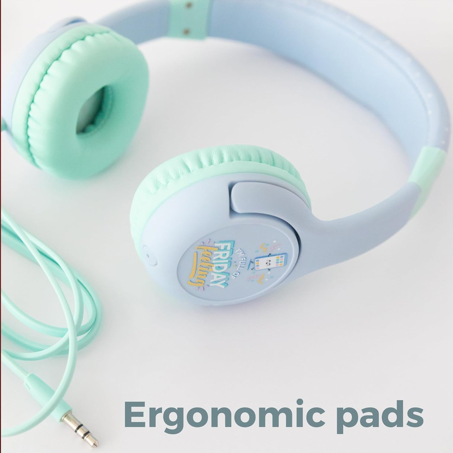 WONDEE Mr Wonderful Gifts Kids Headphones with Headband and Volume Limit of 85Db - Mr Wonderful Headphones Gifts for Boys and Girls image number 1