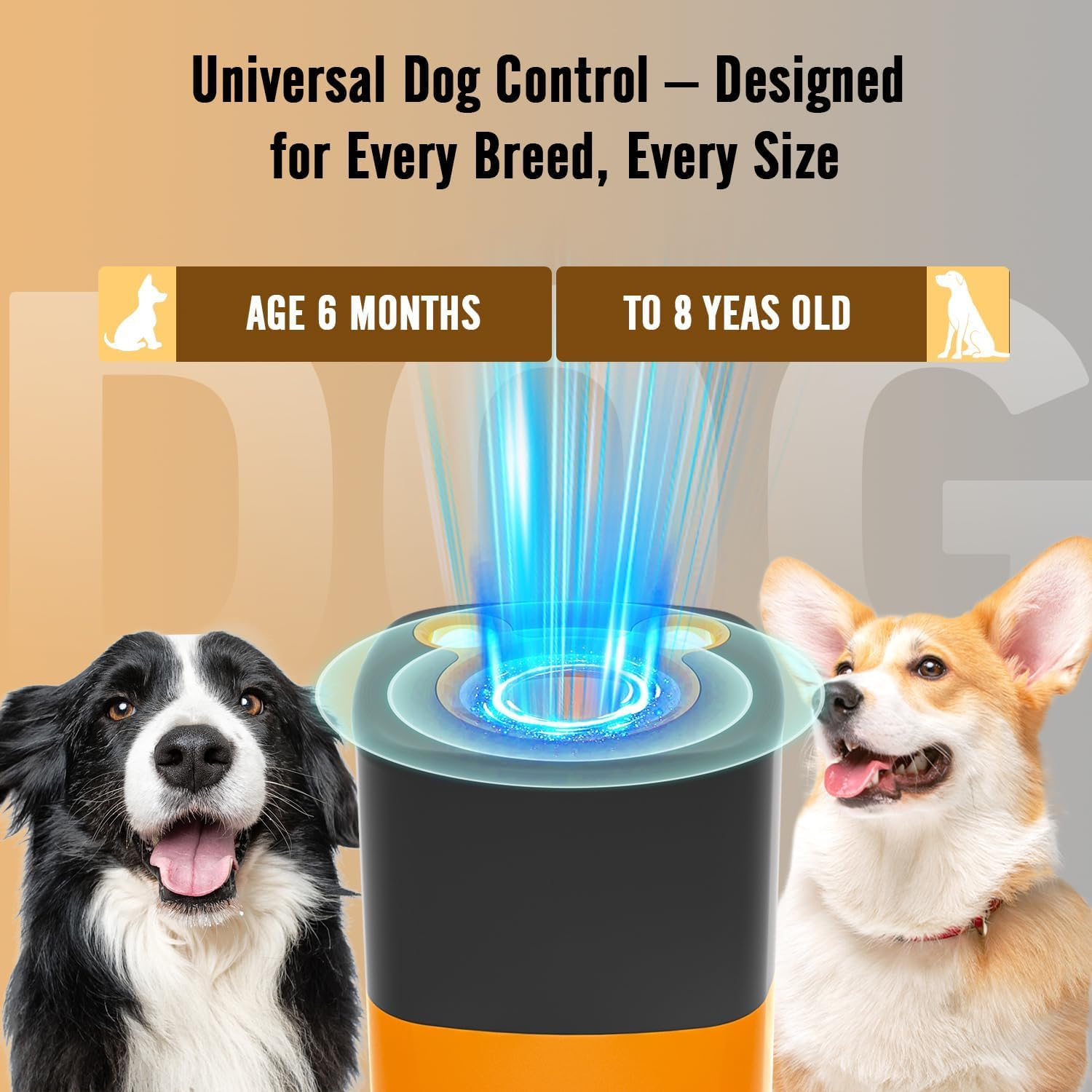 Kicttule Barkshield Pro - Bark Shield, Ultrasonic Dog Bark Deterrent Device - Adjustable Frequency anti Barking Tool, Stop Neighbors Dog Barking Instantly with Humane Safe Control image number 5
