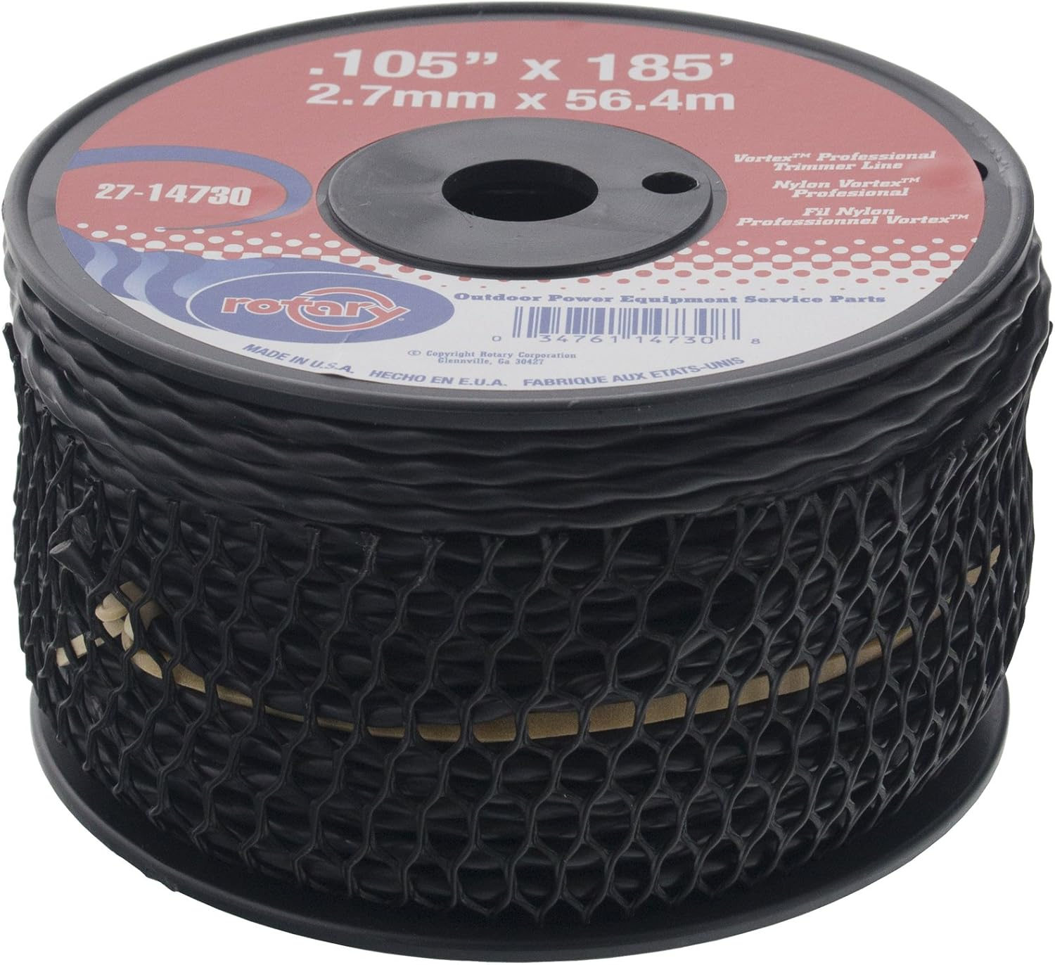 Rotary 14730 Black Vortex Trimmer Line .105" X 185' image number 1