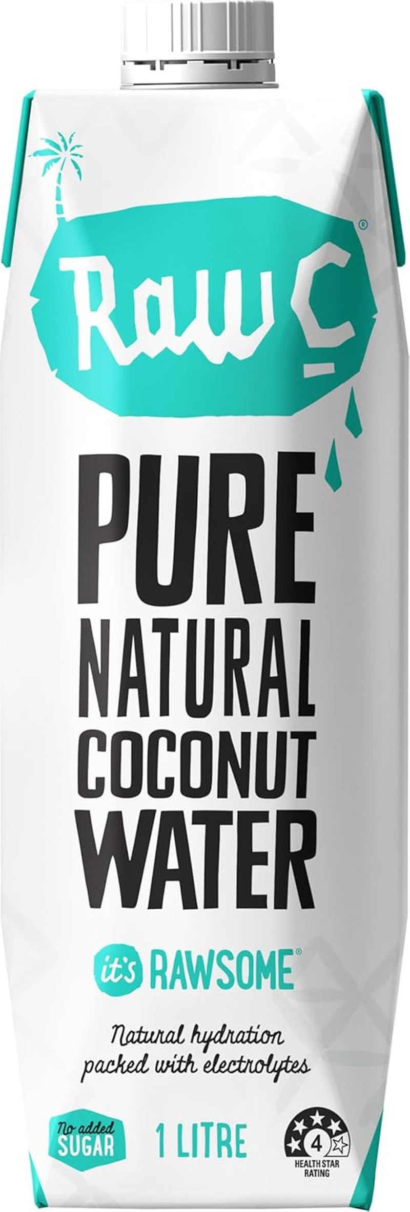 Raw C Straight up Coconut Water 1 Litre (Pack of 6)