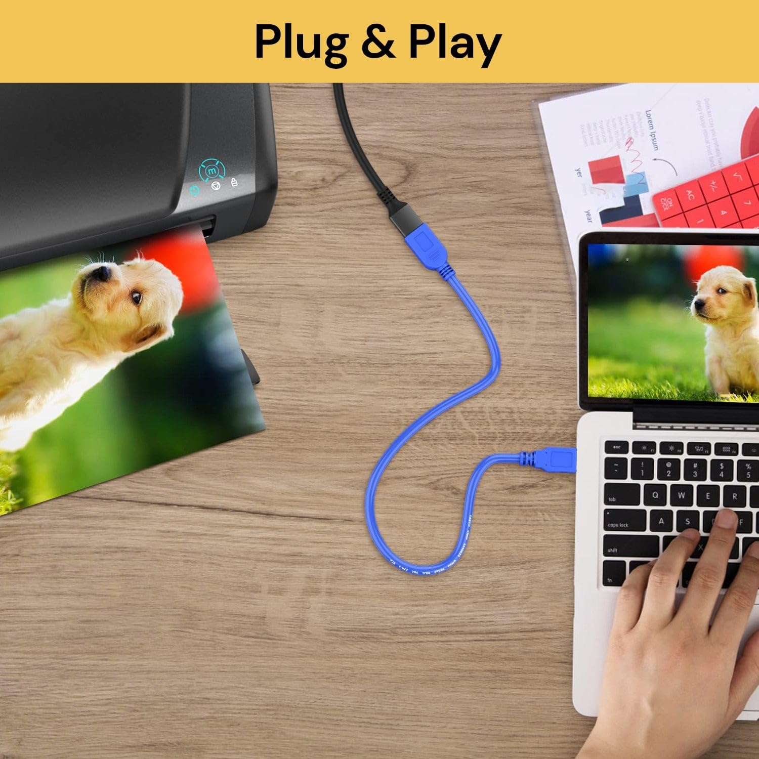 USB Extension Cable USB 3.0 Extender Type a Male to Female Cord High Speed Data Transfer Lead Compatible with Webcam, Gamepad, USB Keyboard, Mouse, Flash Drive, Hard Drive, VR, Xbox (5 M) image number 6