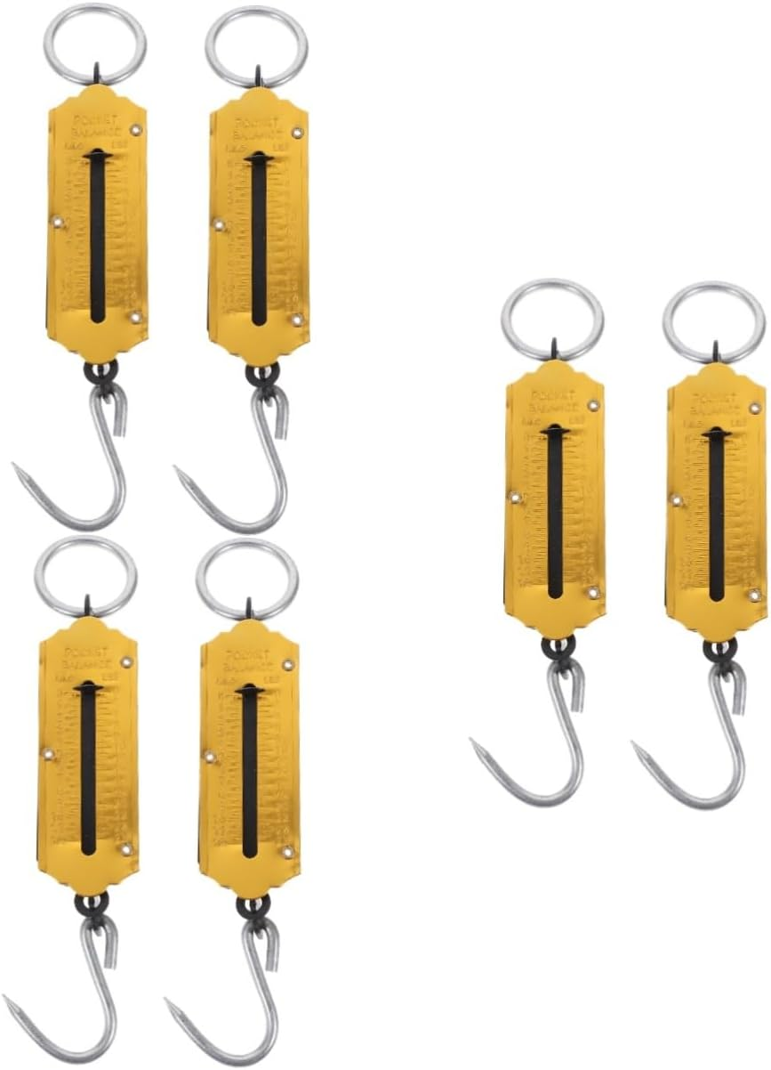 ABOOFAN 3Sets Travel Scales for Luggage Spring Scale Kg/Lb Conversion Portable Handheld Weighing for Home Outdoor 2Pcs*3 image number 5