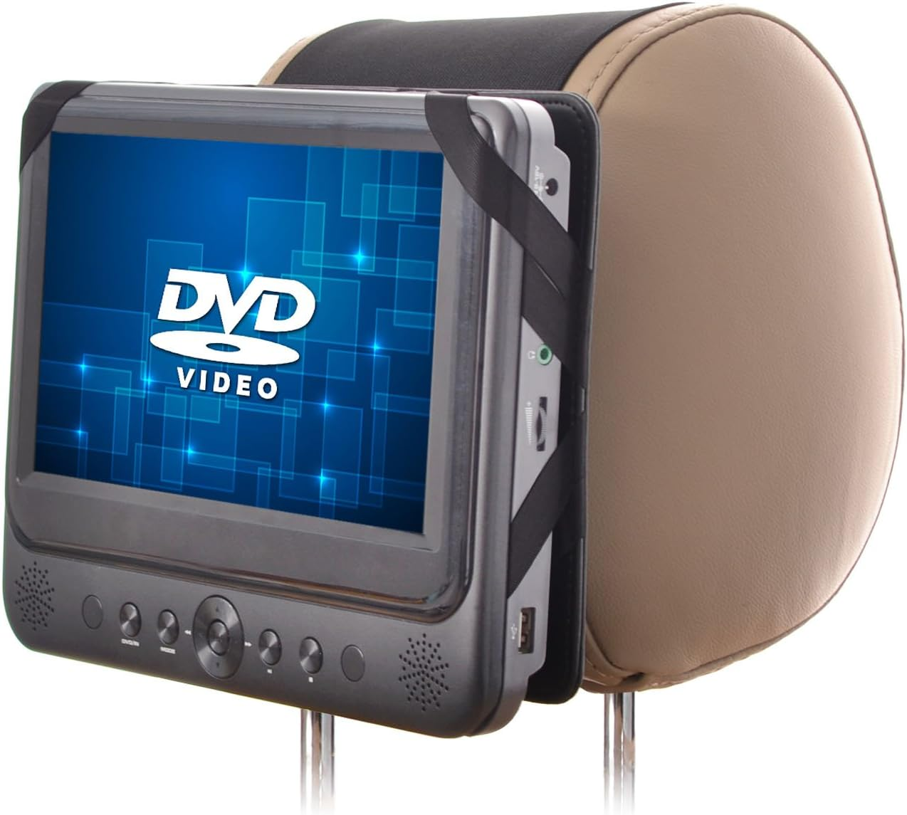 WANPOOL Universal Car Headrest Mount Holder for Sony BDPSX910 Portable Blue-Ray Player and Other 9 Inch DVD Players (DVD Player Is Not Included) image number 1