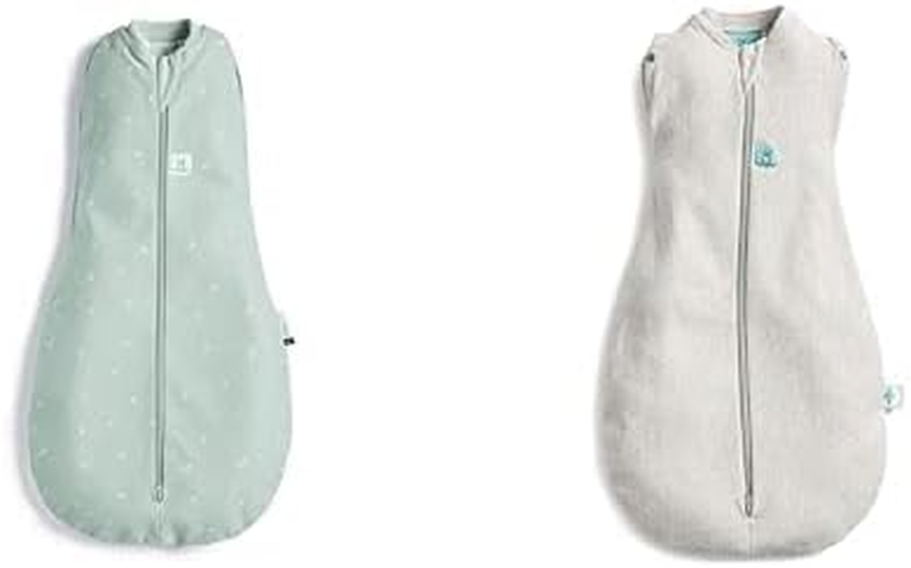 Ergopouch Organic Cotton Cocoon Swaddle Bag Bundle, 0.2 & 1.0 TOG, for 03-06 Month (Boy)