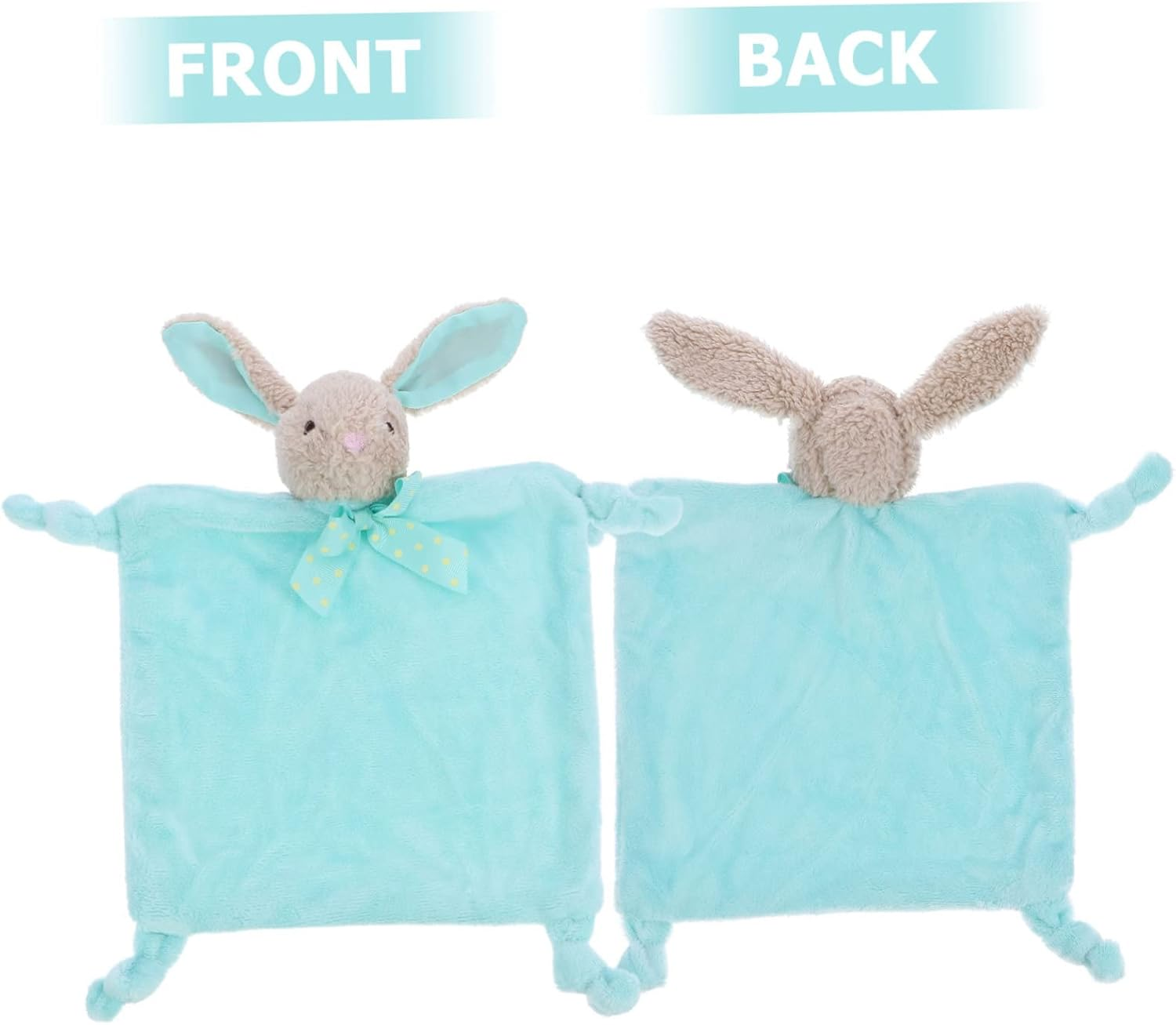 Toyvian 1Pc Plush Towel for Boy Girl Soft Comfort Blanket for Newborns Safe for Biting Playing Shower Rabbit image number 1