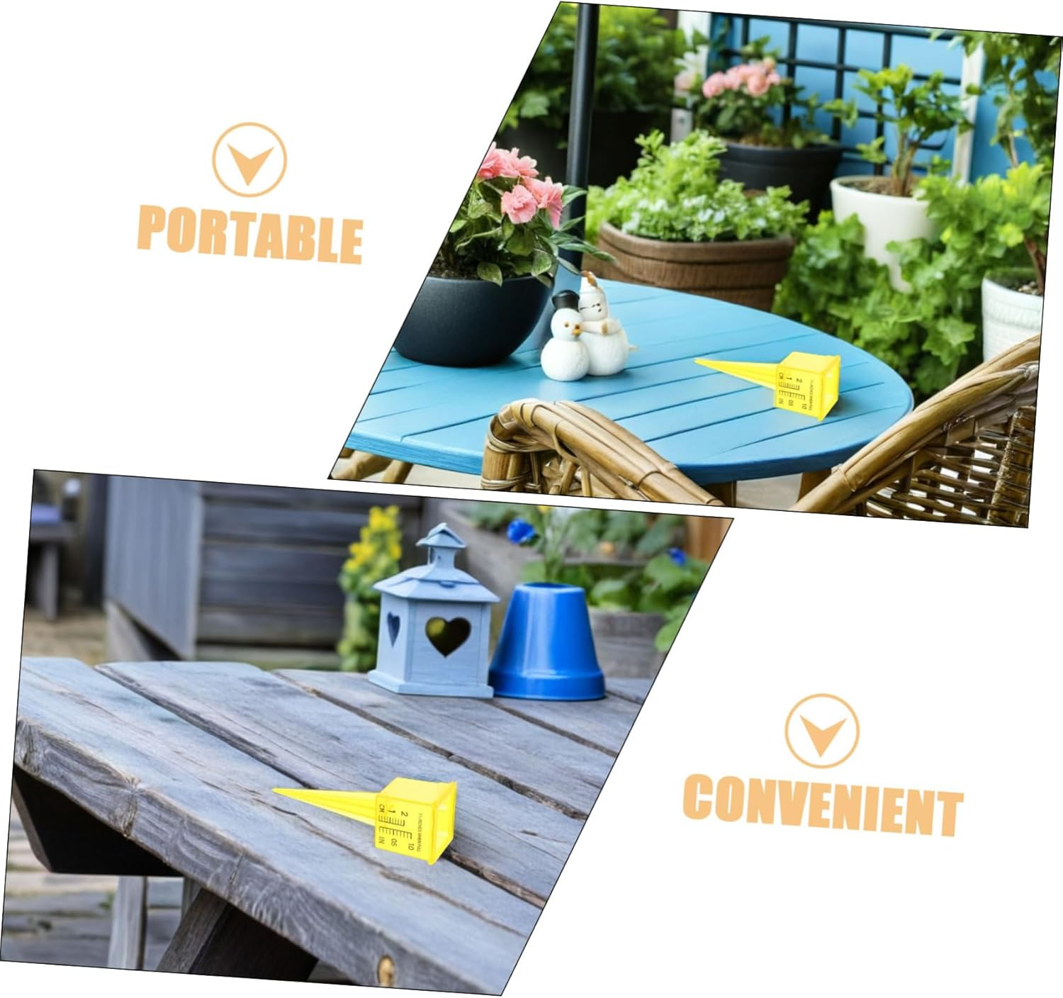 20Pcs Sprinkler Rain Gauge for Lawn and Garden Wide-Mouth Water Measuring Tube with Dual Scales Portable Patio Rainwater Monitor for Irrigation and Water Conservation image number 1