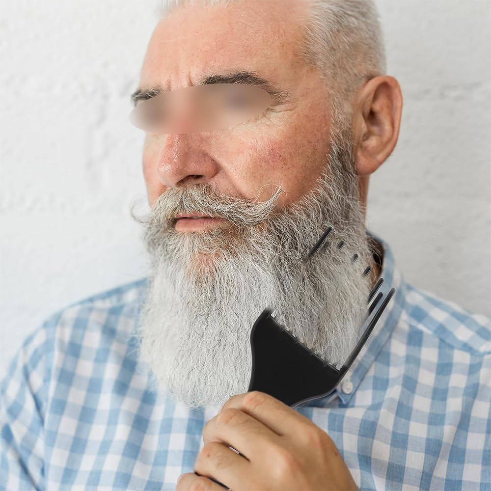 CENPEK 10 Pcs Afro Comb for Curly Hair - Plastic Wide Hair Pick Comb Set for Styling, Detangling, and Hair Care, Double Fist Pick Comb for Afro, Curly, and Wavy Hair image number 3