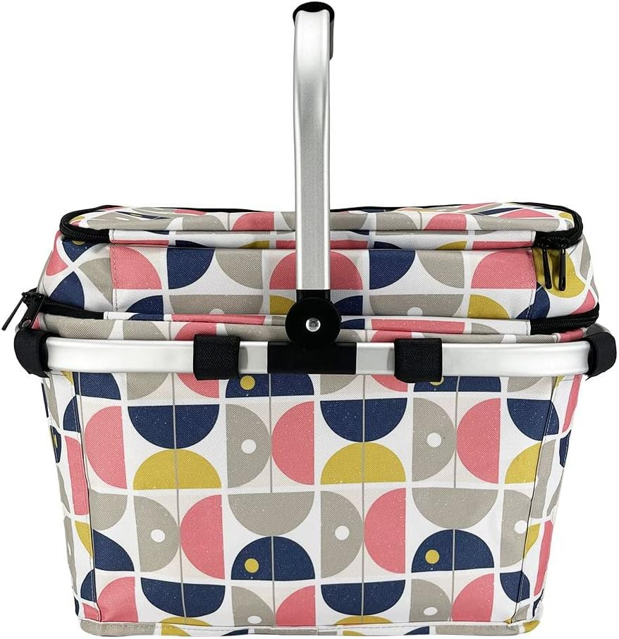 Sachi 4 Person Insulated Picnic Basket - Nordic Geo image number 2