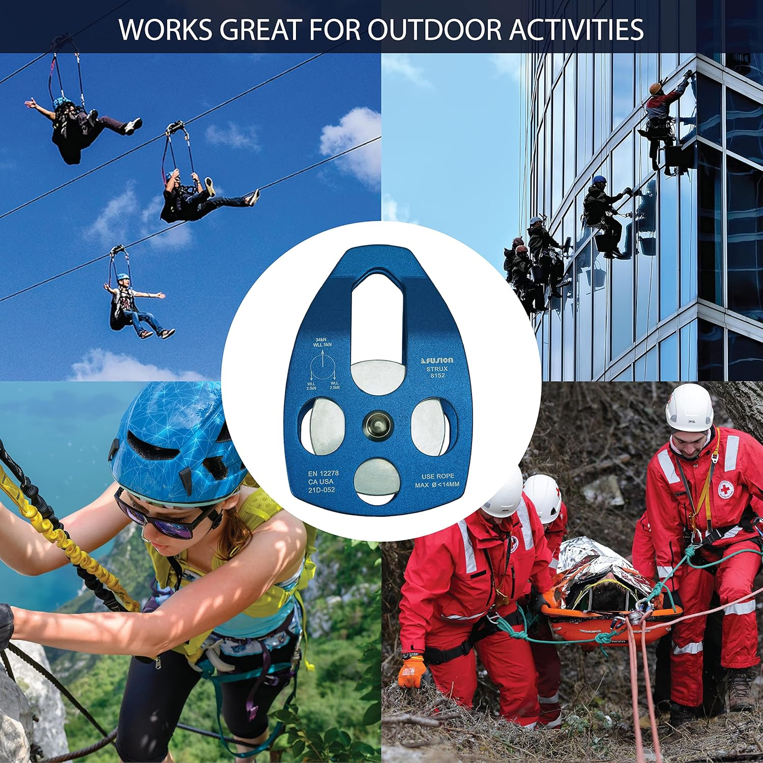 Aluminum Rescue Pulley image number 5