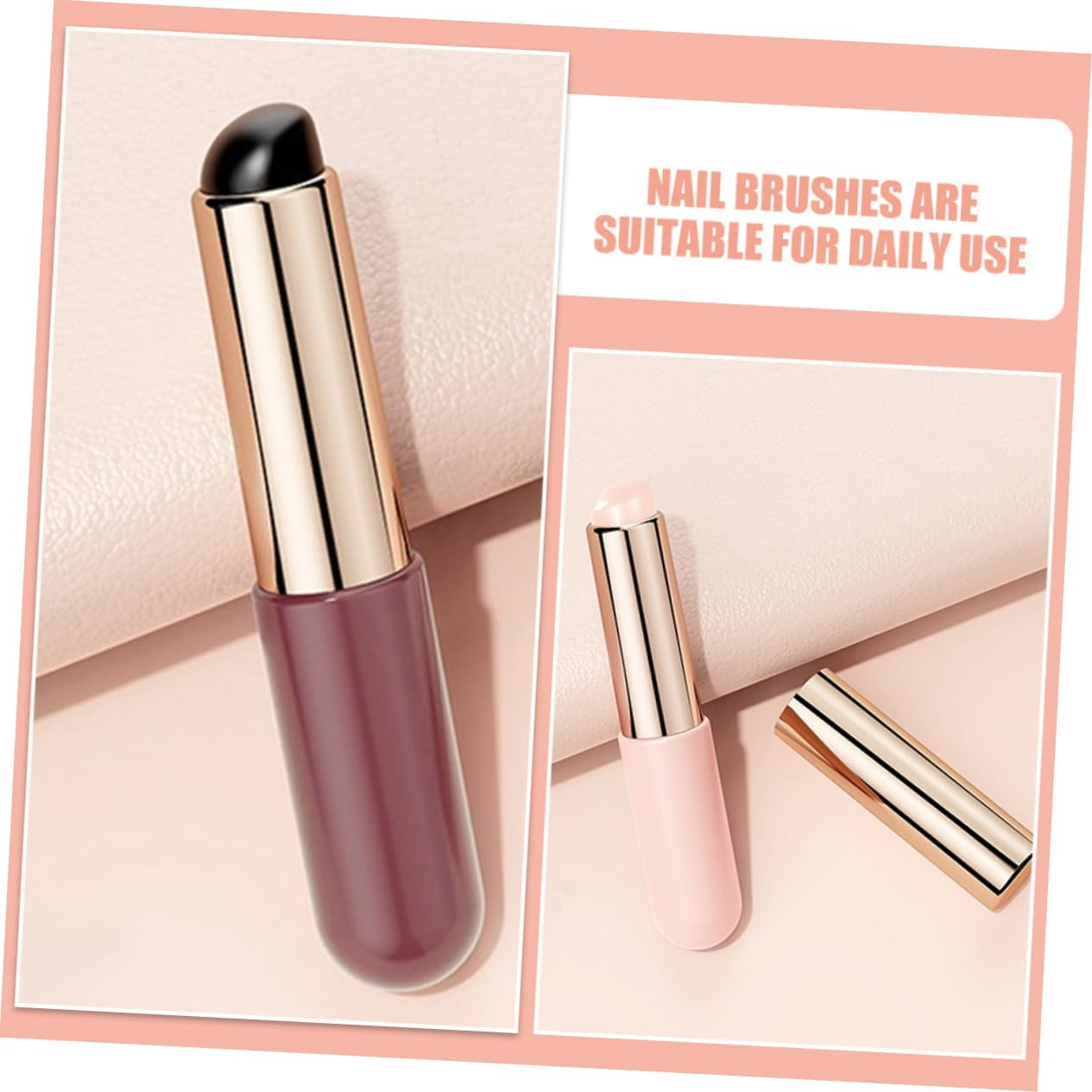 FOYTOKI Pcs Gradient Glue Tool Set Silicone Brush for Nail Art Makeup and Lip Application image number 1