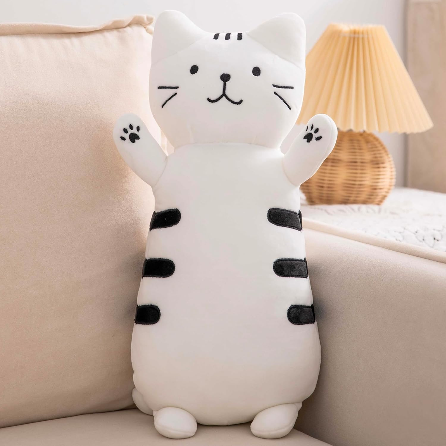 Ballarart CO Cat Plush Toy - Cute Kitten Plush Toy, Cat Stuffed Toy Stuffed Animal, Squishmallow Cat Plushie, Cat Pillow Cat Toys for Kids and Adults (18") image number 4