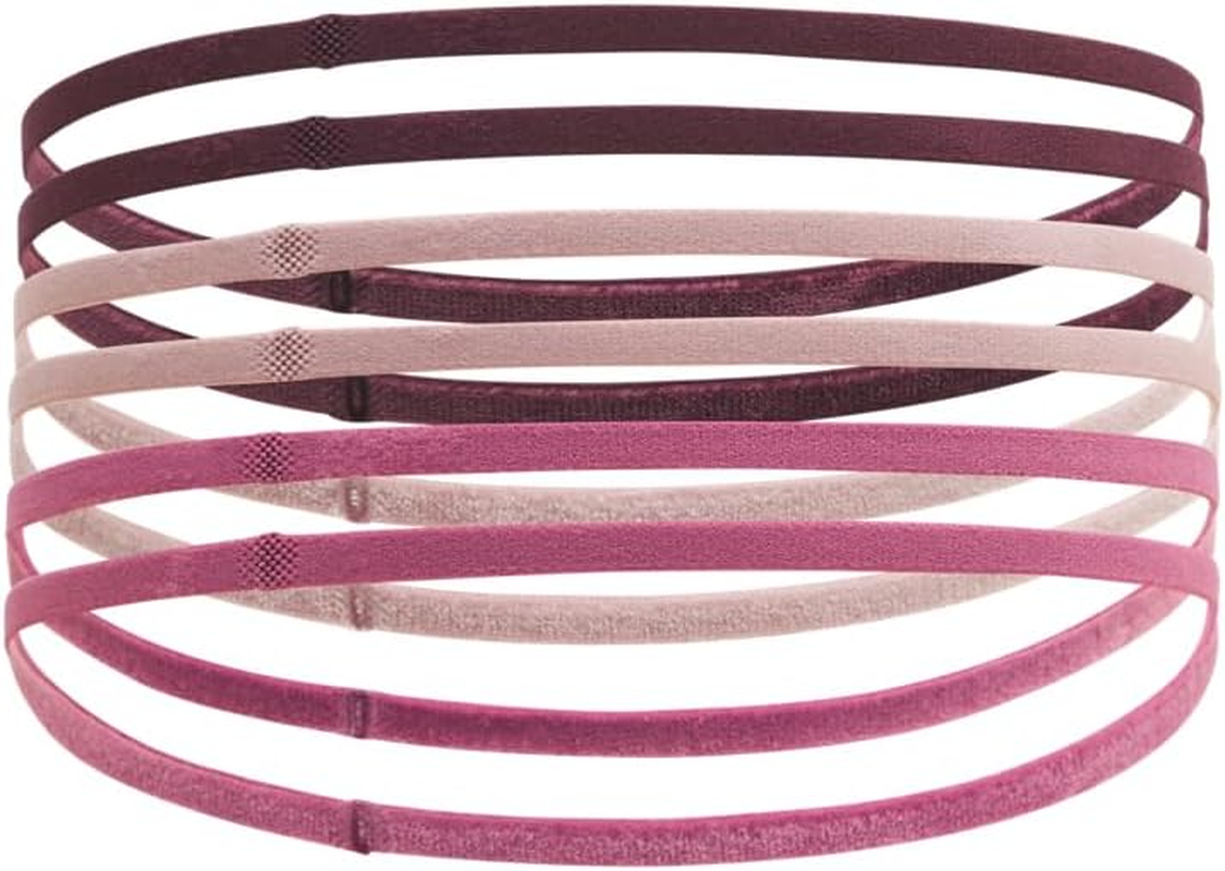 Under Armour UA Mini Elastic 6PK 1389932 (602) Dark Maroon Fuchsia Das Tourmaline Pink ONE SIZE