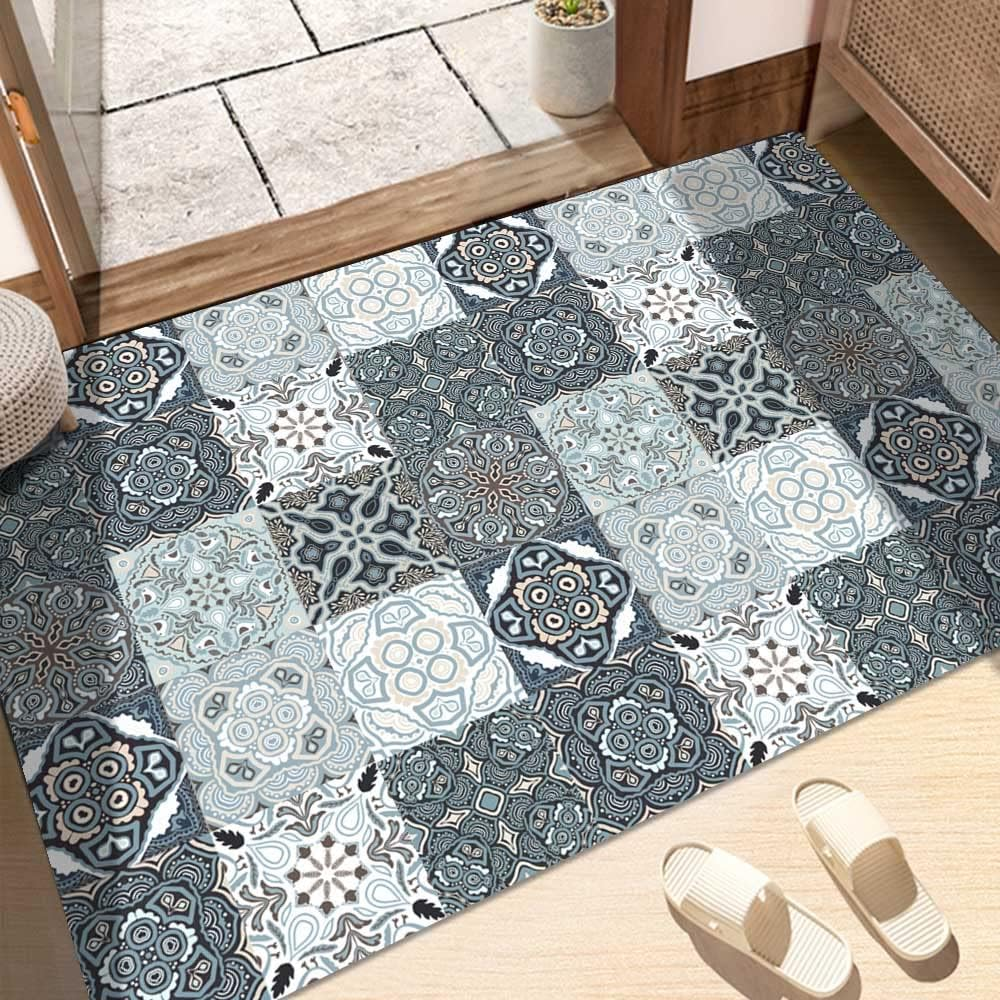 20 Pieces Moroccan Peel and Stick Self Adhesive Tile, Tile Stickers Decals, Removable Decorative Tile Stickers, Waterproof Backsplash Tile Stickers for Kitchen Bathroom image number 2