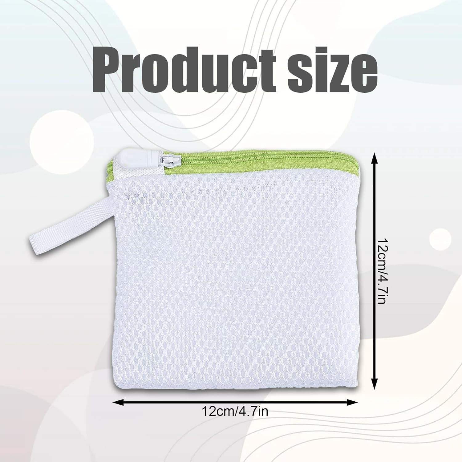 BOLNEY 6Pcs Mini Laundry Wash Bags, Mesh Lingerie Net Bags with Zipper, Perfect for Delicates, Bras, Socks, Underwear, Travel-Friendly, Polyester, Rainbow Mesh image number 5