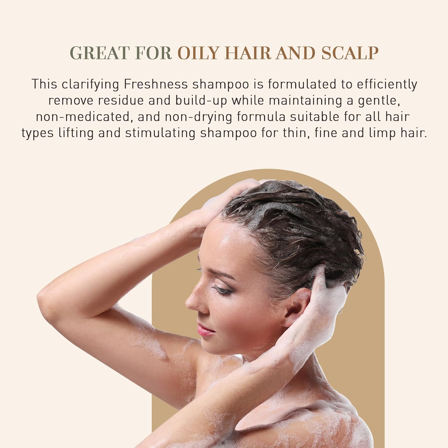 VEGETALEMENT ORGANIC Light Purifying Freshness Shampoo, Volumizing and Body Shampoo Ph-Balanced, Clarifying Shampoo for Thin Hair Plant Based, Cruelty Free, Lemon, Grapefruit and Sweet Orange (200Ml) image number 2