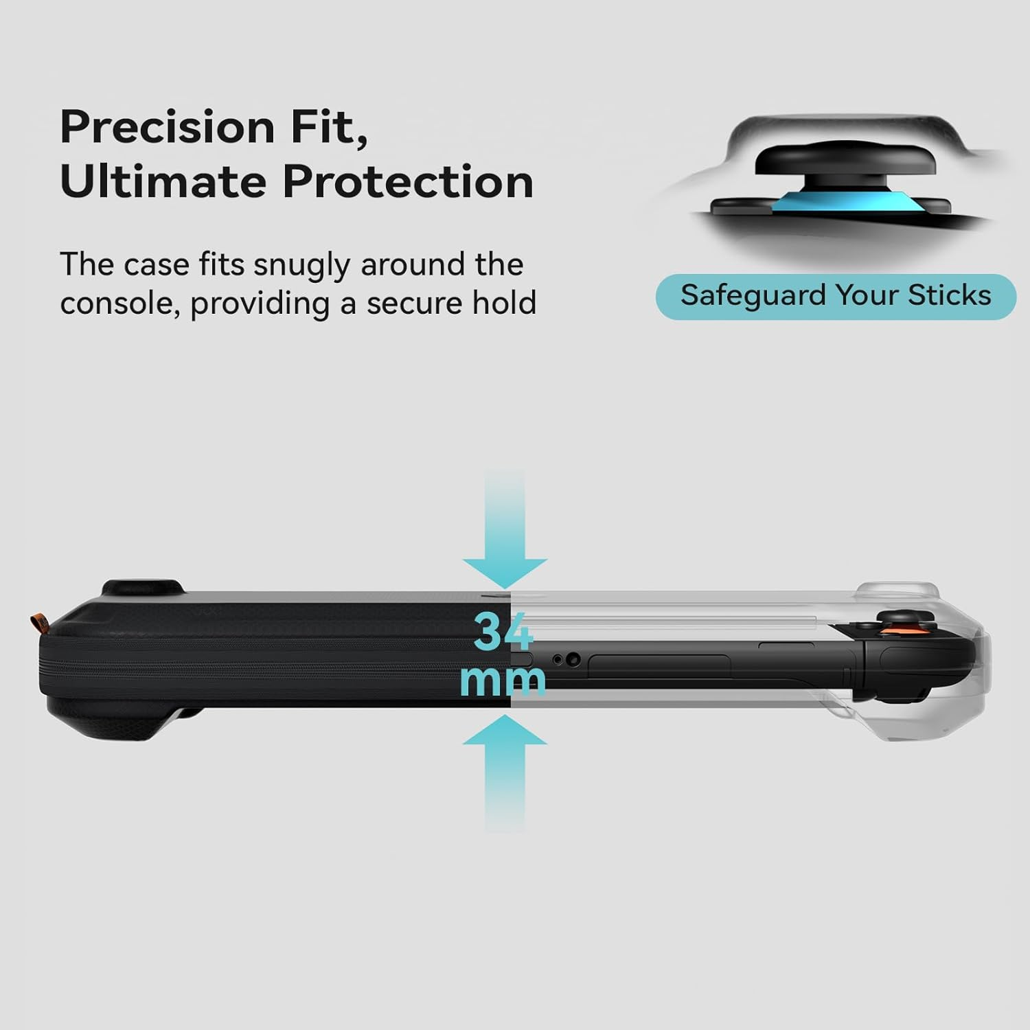 G.S.TAC Tactical Slim Carrying Case Compatible with Switch 2 (2025), Hard Storage Bag with 12 Game Card Slots, Portable Travel Case for Switch 2 Console and Accessories, Black image number 3