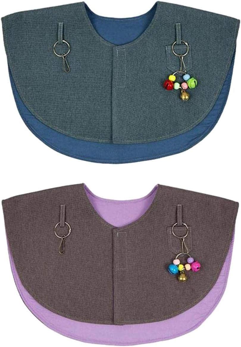 Perfk 2Pcs Parrot anti Scratch Shoulder Protector Pet Pad Diaper Shawl for Macaws image number 2