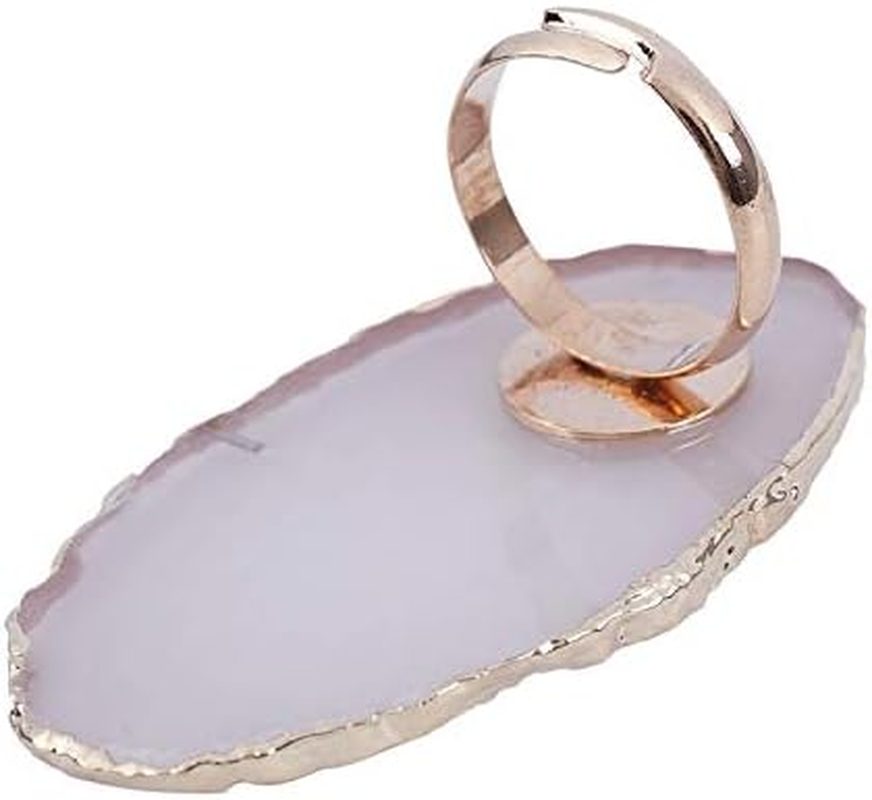 1 Pc Resin Stone Color Nail Art Palette Finger Ring Plate Acrylic Mixing Nail Art Equipmen 5X2.7Cm Zhengpingpai image number 5