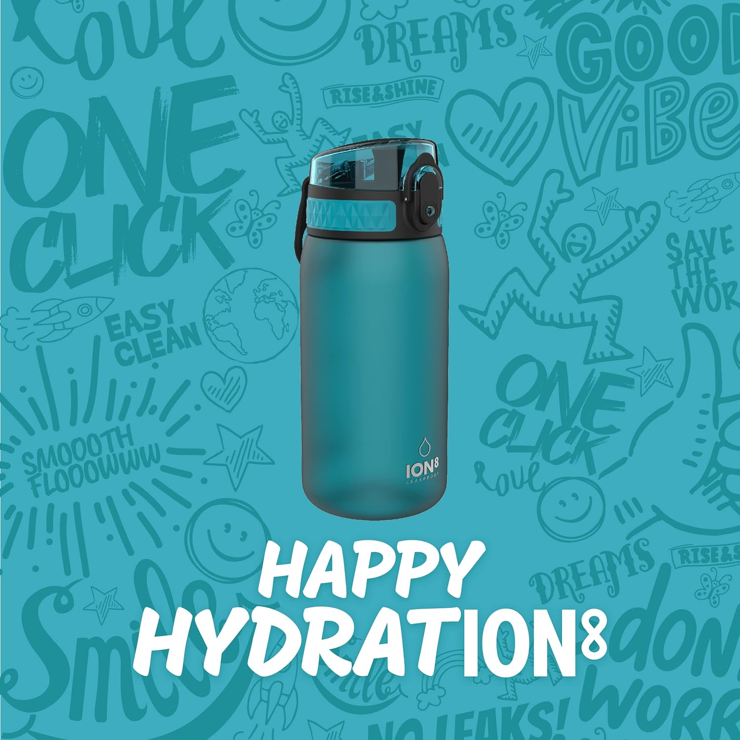 Ion8 Leak Proof Water Bottle, BPA Free, 750Ml (24Oz)