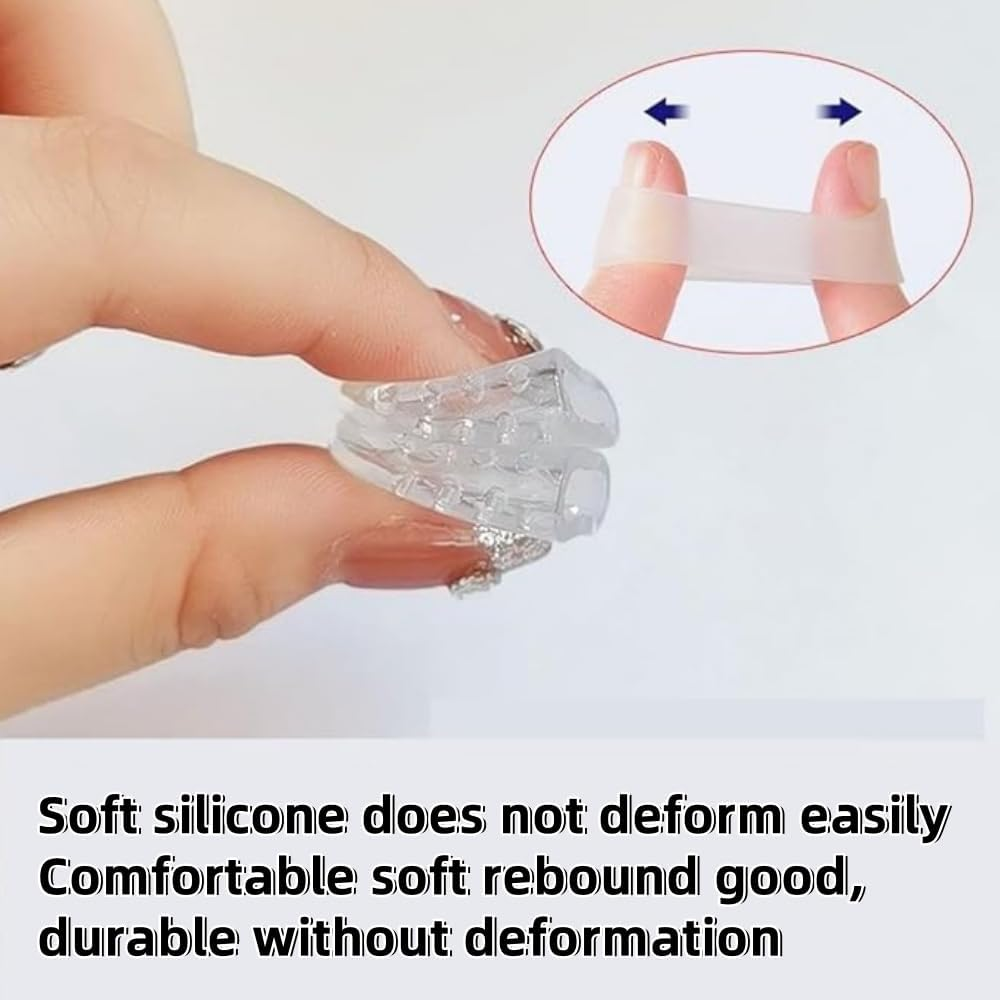 30 Pcs Silicone Toe Protectors, Breathable Toe Caps, Prevent Blisters, Provide Relief from Falling Toenails, Corns, Hammer Toes, Anti-Friction, Gel Toe Separators for Men and Women(Clear) image number 5